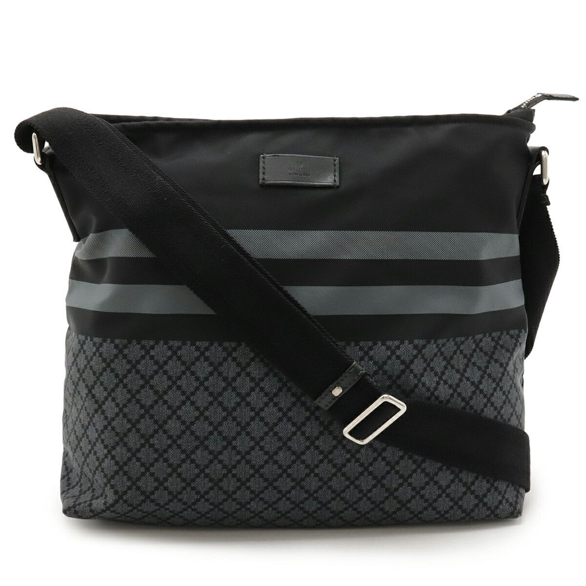 Gucci Gucci Gucci Diamante Nylon Leather Shoulder Bag Leather Crossbody Bag 270410 DUTY FREE for USA Size ONE SIZE - 1 Thumbnail