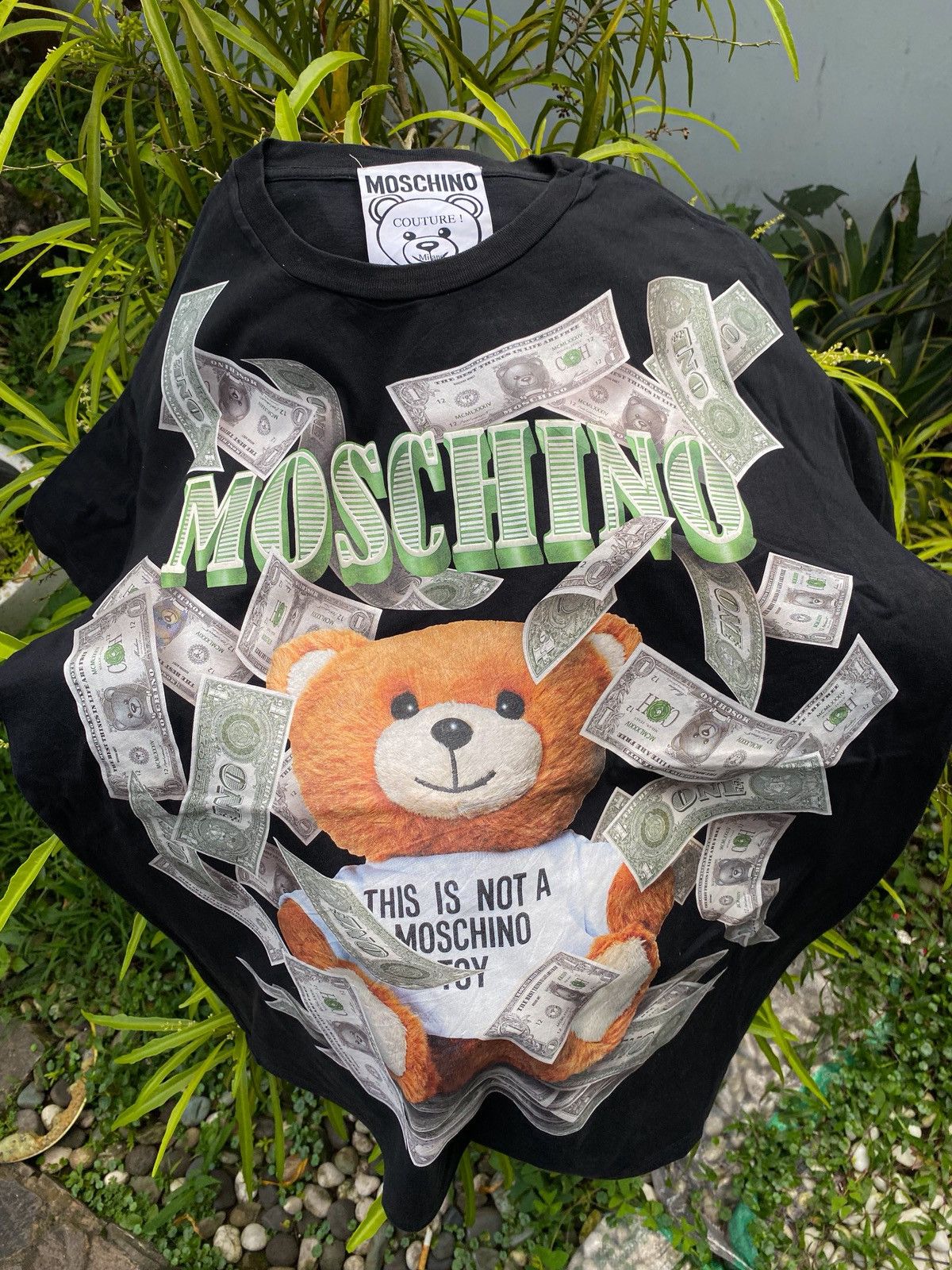 Moschino Moschino Money Bear T'shirt Size US M / EU 48-50 / 2 - 1 Thumbnail