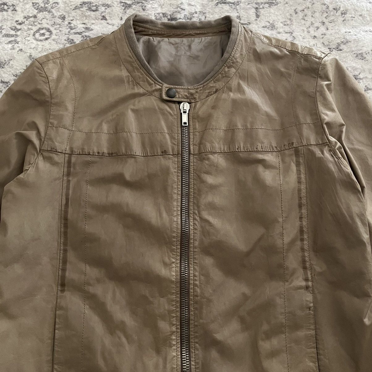 Rick Owens Rick Owens SS04 Kangaroo Leather Bomber Jacket Dust | L Size US L / EU 52-54 / 3 - 2 Thumbnail