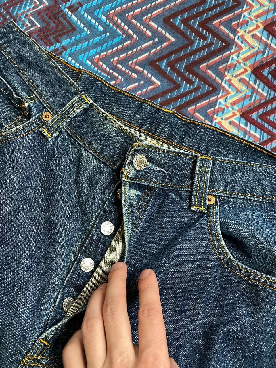 Japanese Brand × Levi's Vintage Levi's 501 Washed Black Denim Buggy Jeans Size US 36 / EU 52 - 4 Thumbnail