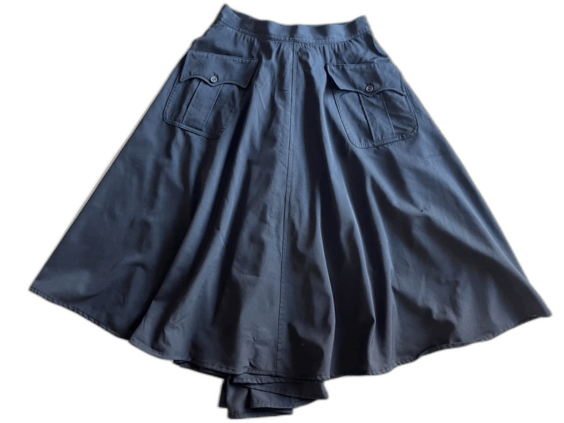 Yohji Yamamoto Yohji Yamamoto Wool Midi Skirt Size US 28 / EU 44 - 1 Thumbnail