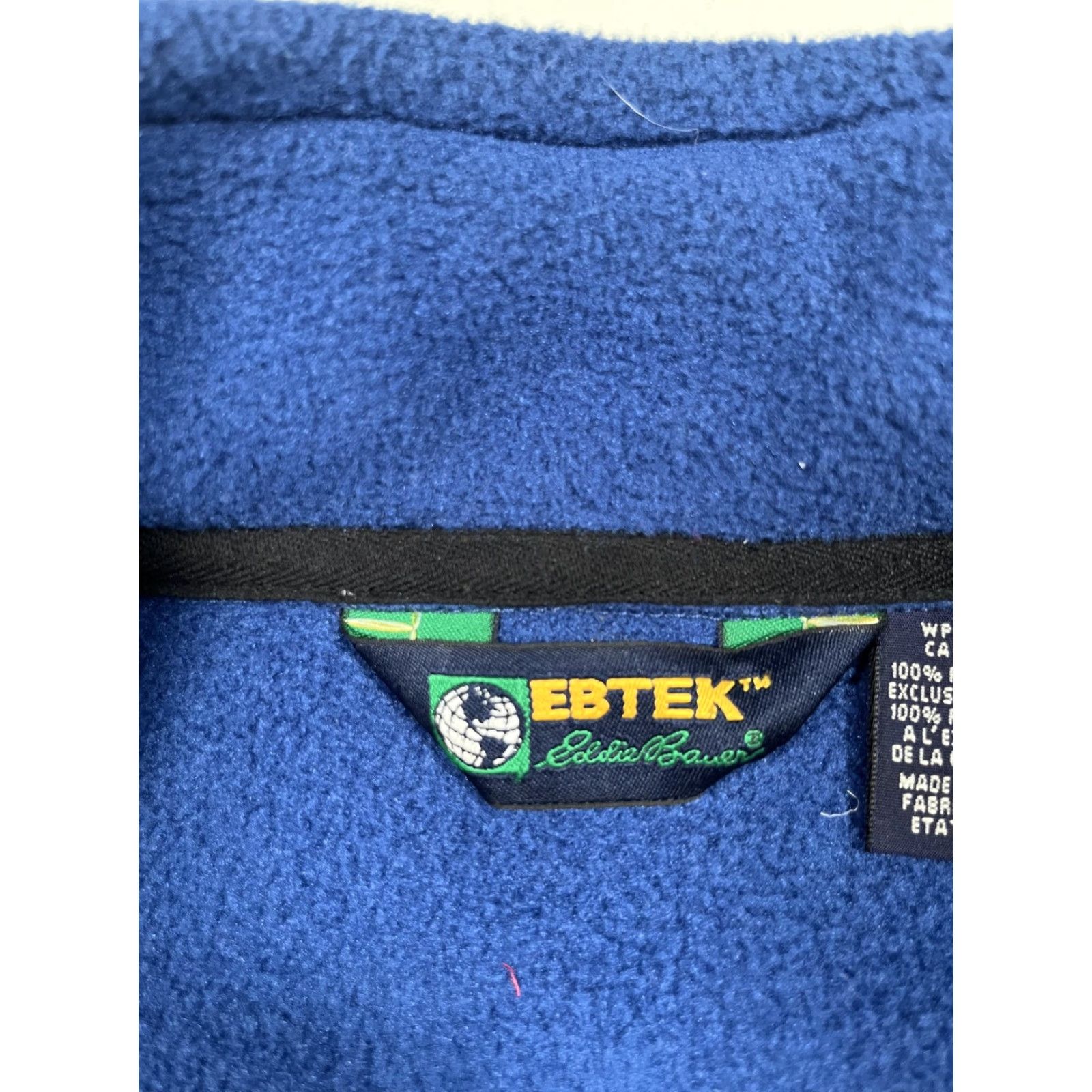 Eddie Bauer VINTAGE Eddie Bauer EBTEK Jacket Mens M Blue 1/4 Zip Fleece Pocket Zip Stand-Up Collar 90s USA Mens Size US M / EU 48-50 / 2 - 5 Thumbnail