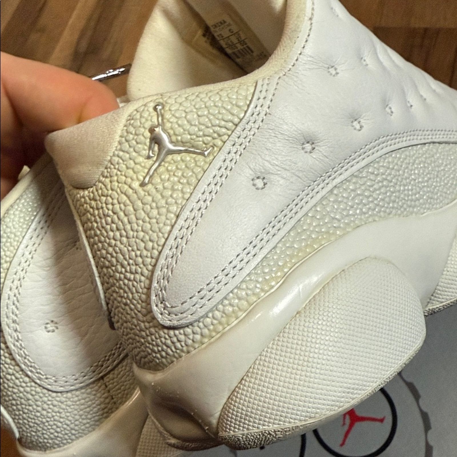 Jordan Brand 2005 Jordan 13 Retro Low White Metallic Silver Ice Blue Size US 9 / EU 42 - 6 Thumbnail
