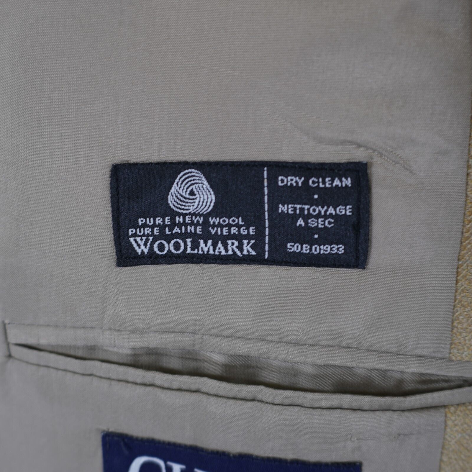 Chaps Ralph Lauren Chaps Ralph Lauren Tweed Wool Tan Herringbone Blue Windowpan Size 42R - 9 Thumbnail