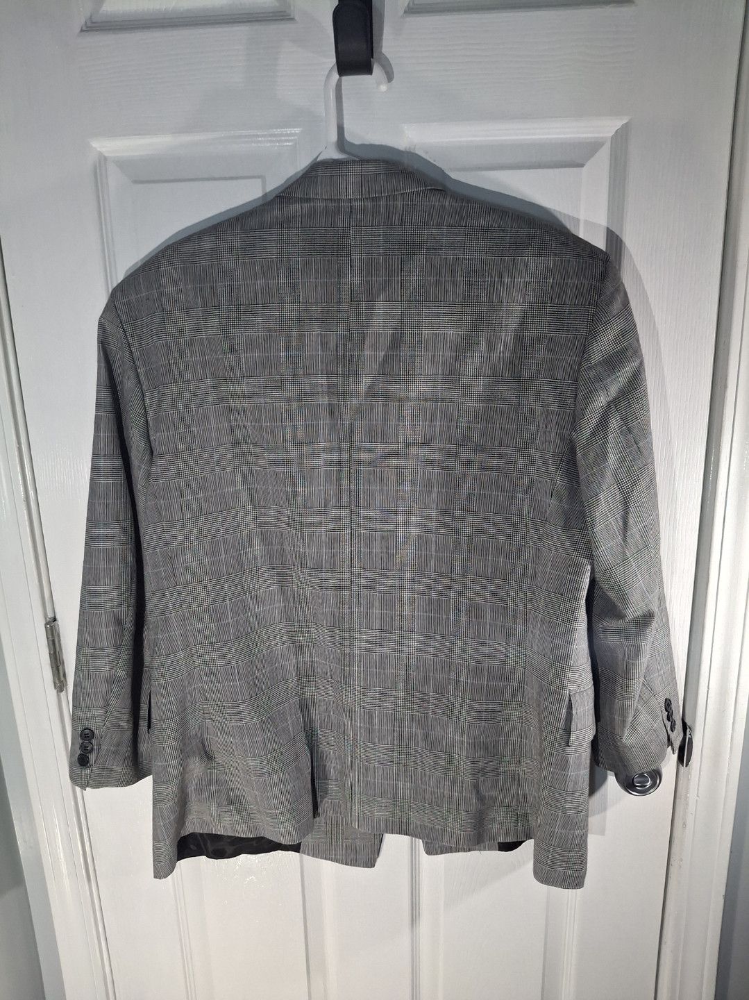 Other Vintage Egon von Furstenberg Double Breasted Plaid Blazer Size 42S - 5 Thumbnail