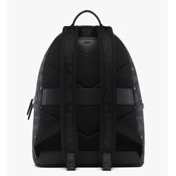 MCM o1mt1gz0426 Size: OS / Medium Stark Backpack Denim Visetos Size ONE SIZE - 4 Thumbnail