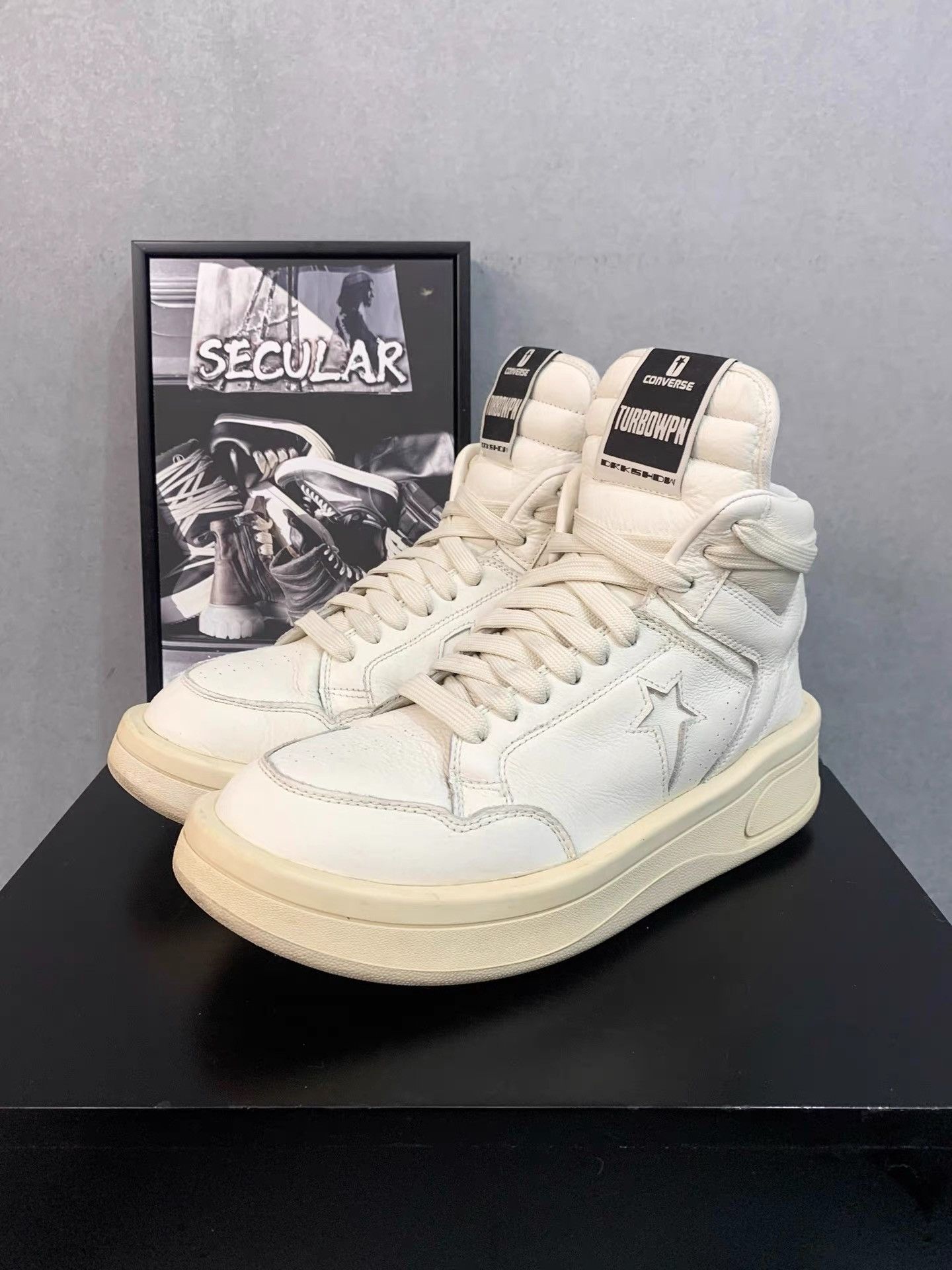 Rick Owens Rick Owens x Converse Turbodrk Weapon (DRKSHDW) K34 Size US 10 / EU 43 - 4 Thumbnail