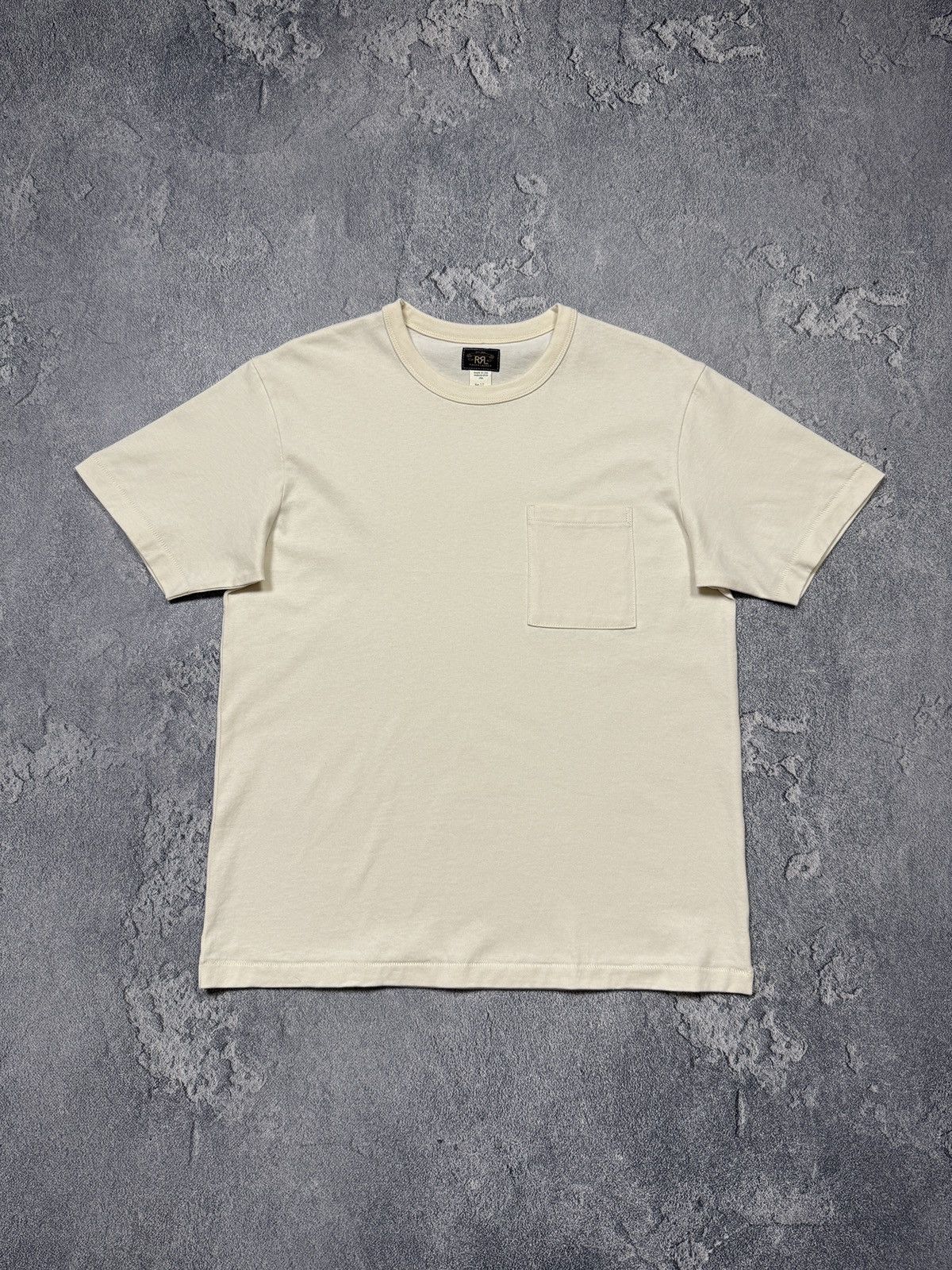 RRL Double RL Beige Pocket Tee