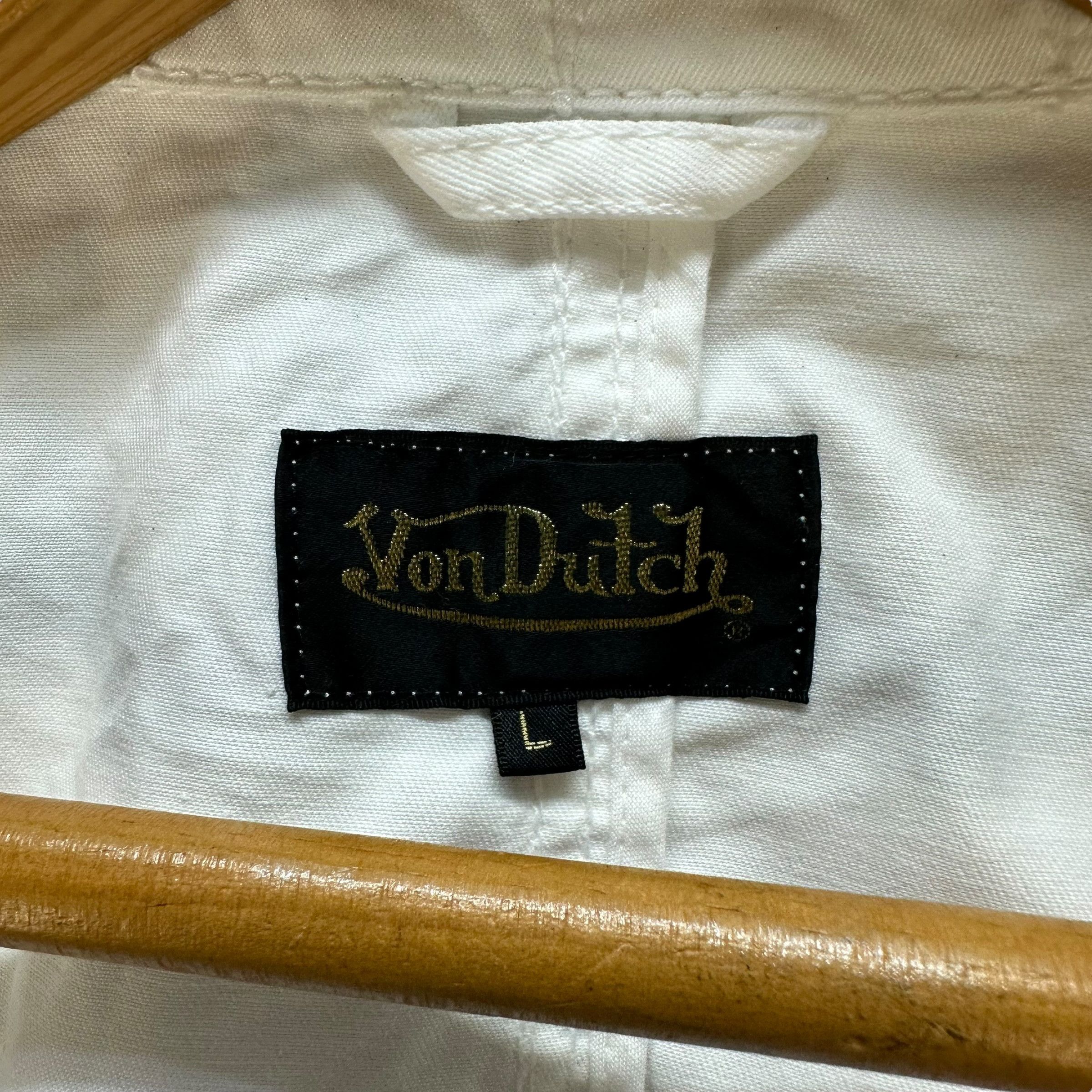 Von Dutch Vintage VON DUTCH 4 Pocket White Jacket #A74-1787 Size US L / EU 52-54 / 3 - 8 Thumbnail