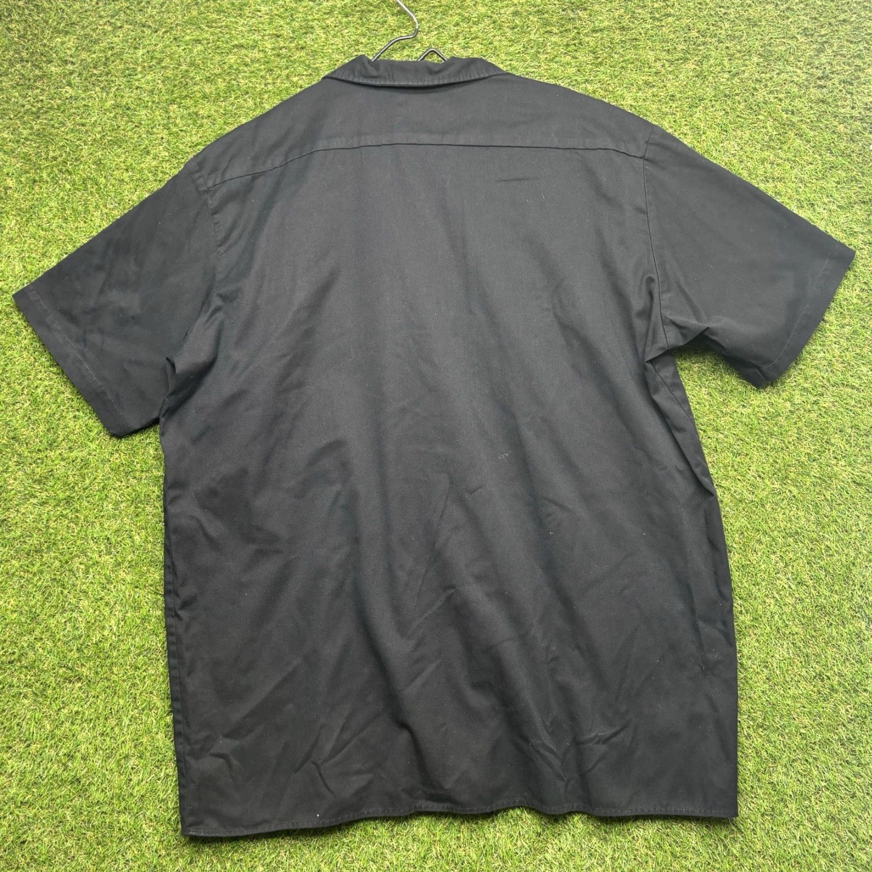 Dickies Dickies Flex Button-Up Shirt Mens 3XL Short Sleeve Black Solid Workwear Mechanic Size US XXL / EU 58 / 5 - 2 Thumbnail