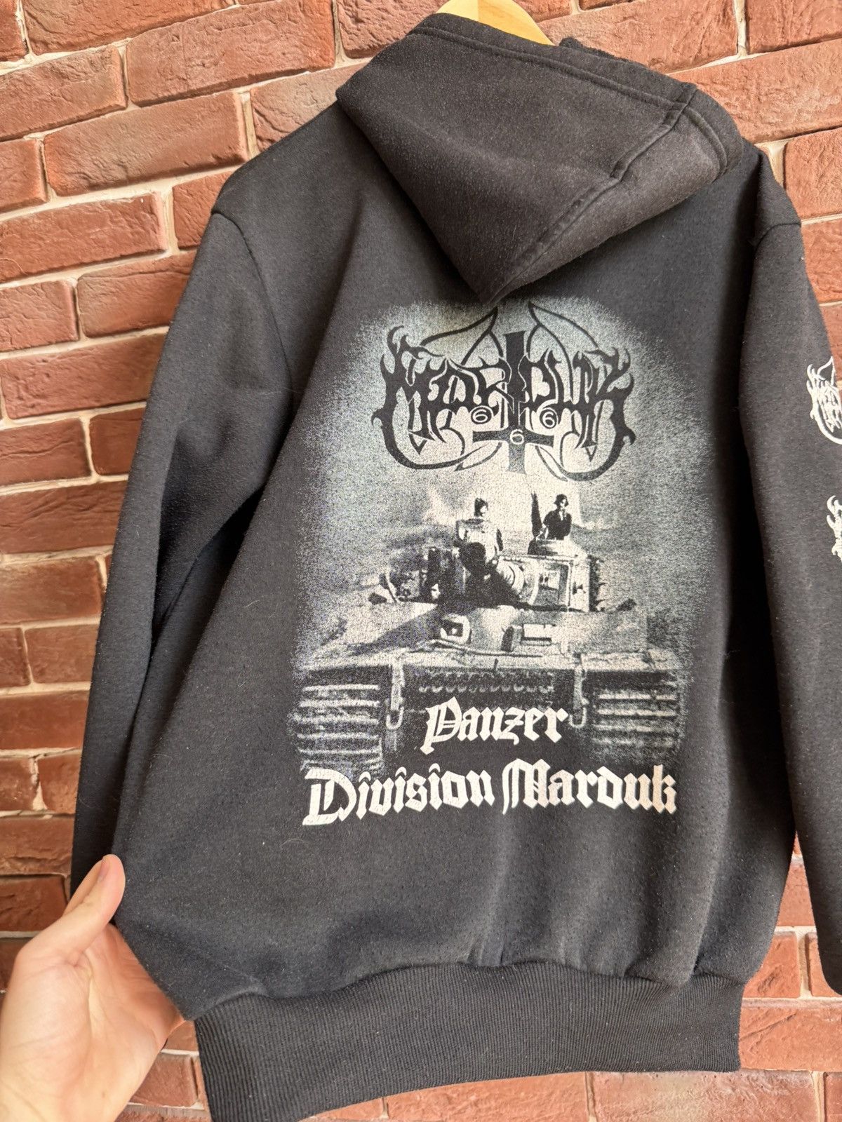 Band Tees VINTAGE MARDUK Panzer Division Black Metal Band hoodie m Size US M / EU 48-50 / 2 - 7 Thumbnail