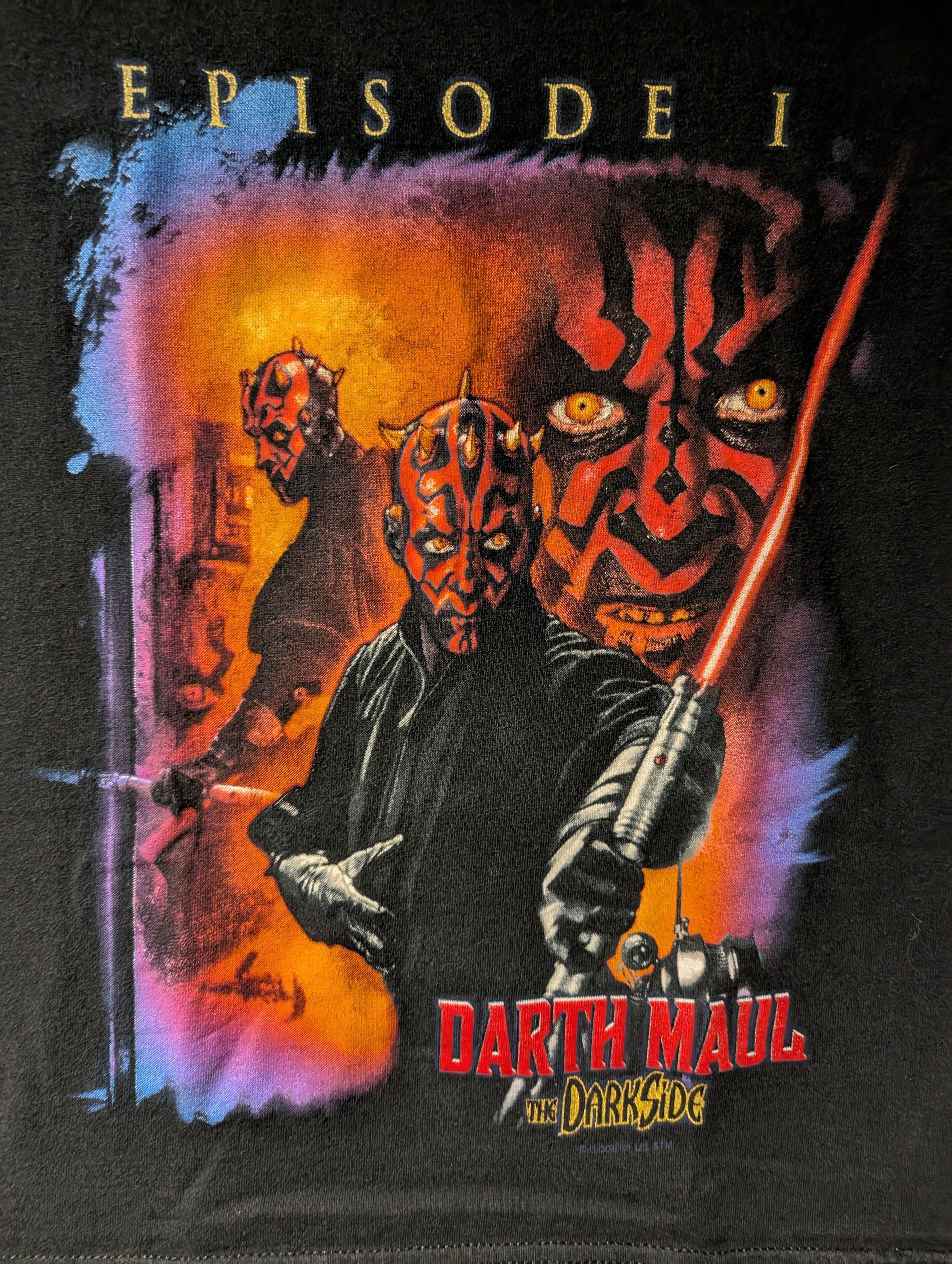 Star Wars Vintage 90s Star Wars Darth Maul Darkside T Shirt YOUTH Size US S / EU 44-46 / 1 - 2 Thumbnail