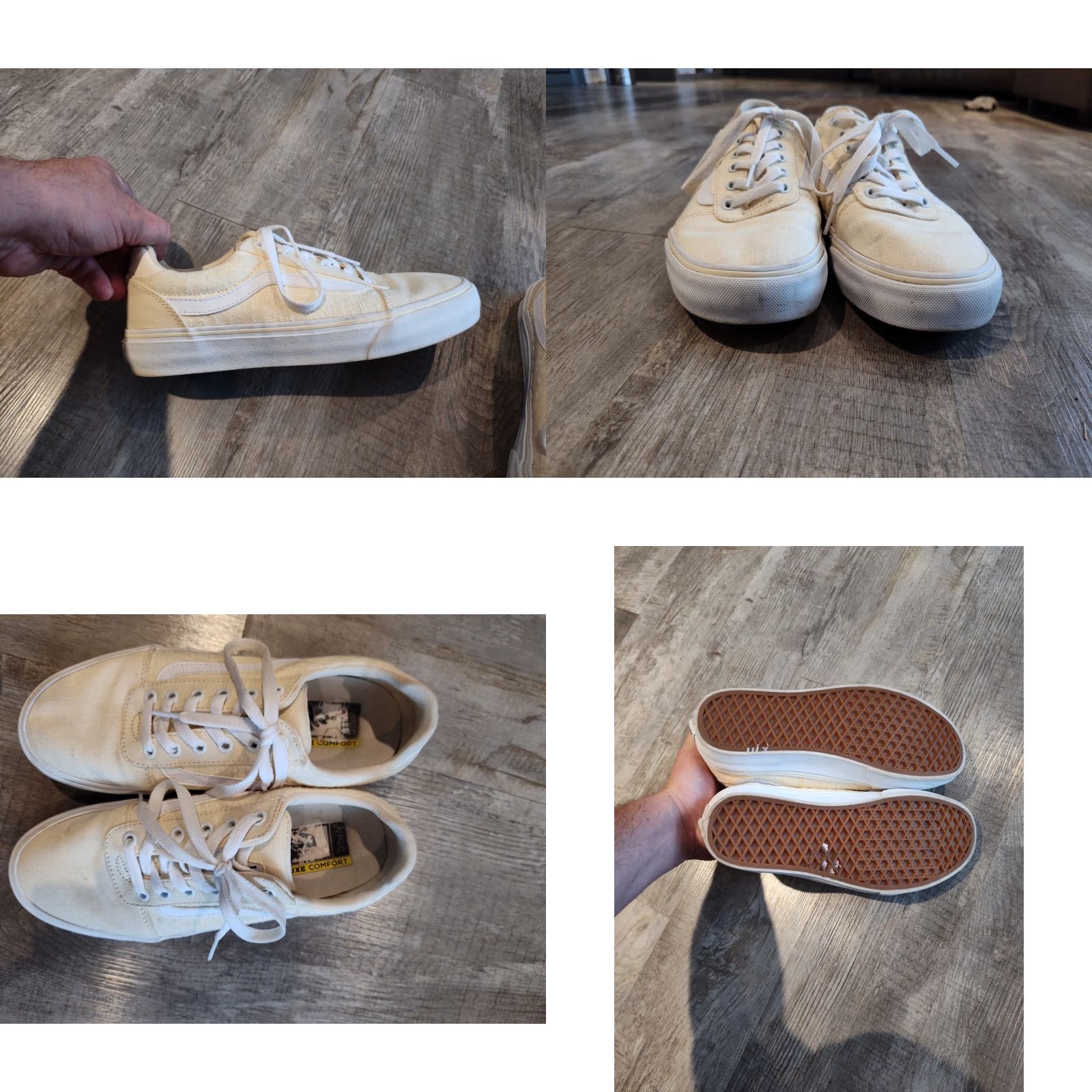 Vans VANS Sneakers Womens 8.5 Yellow Canvas Low Top Lace Skateboarding Casual Shoe Adult Female Size US 8.5 Size M / US 6-8 / IT 42-44 - 8 Thumbnail