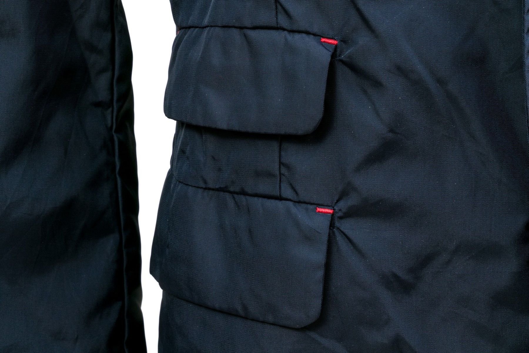 Emporio Armani ARMANI JEANS NAVY BLUE NYLON BUTTON DOWN JACKET Size US S / EU 44-46 / 1 - 5 Thumbnail