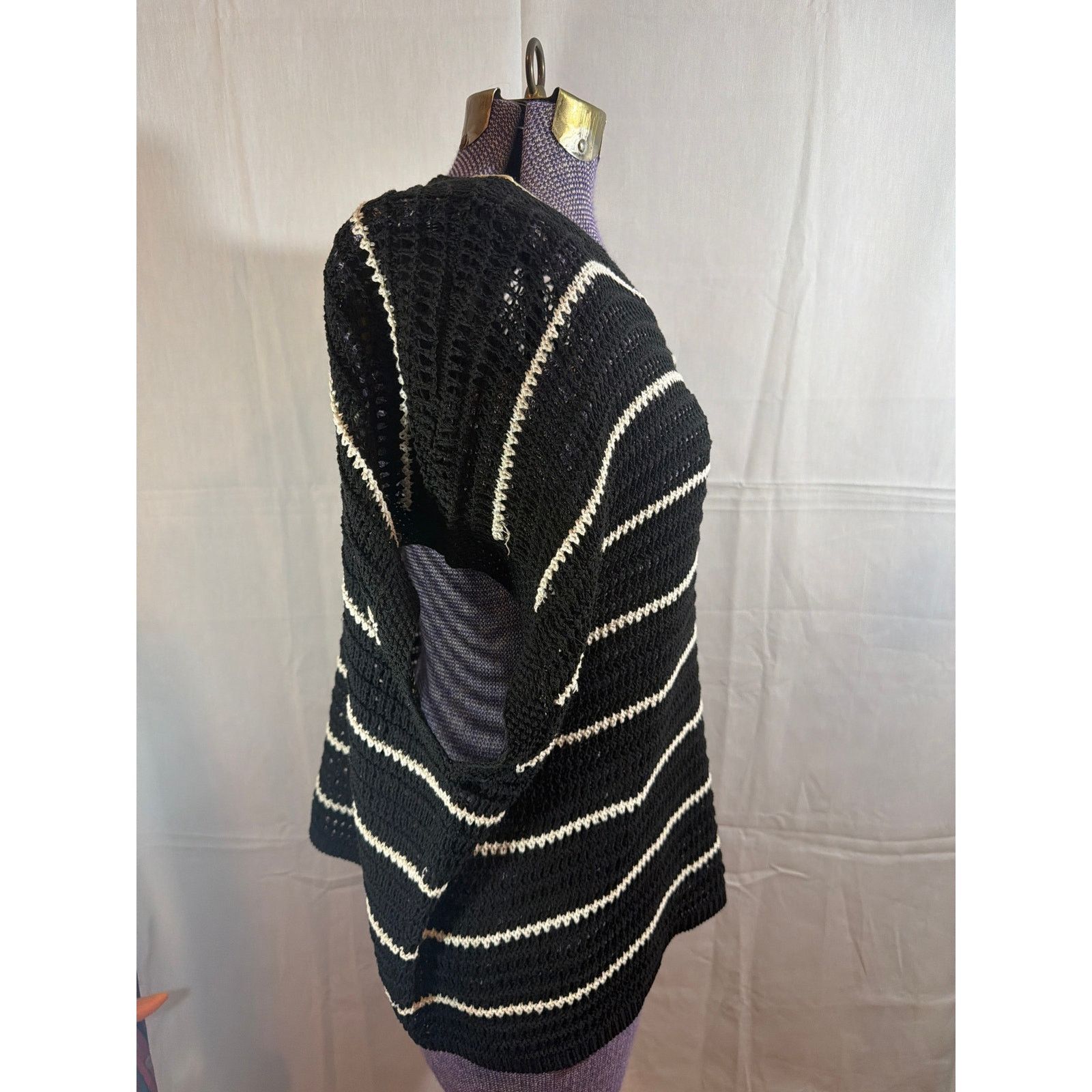 Other Max Studio Pointelle Short Sleeve Sweater Top Women’s Small Size S / US 4 / IT 40 - 4 Thumbnail