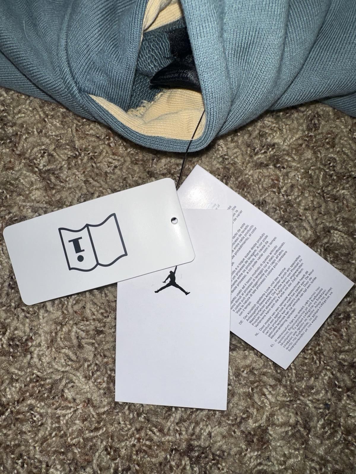 Designer Nike Jordan Flight Heritage Mineral Slate Fleece Hoodie Sample Size US M / EU 48-50 / 2 - 12 Thumbnail