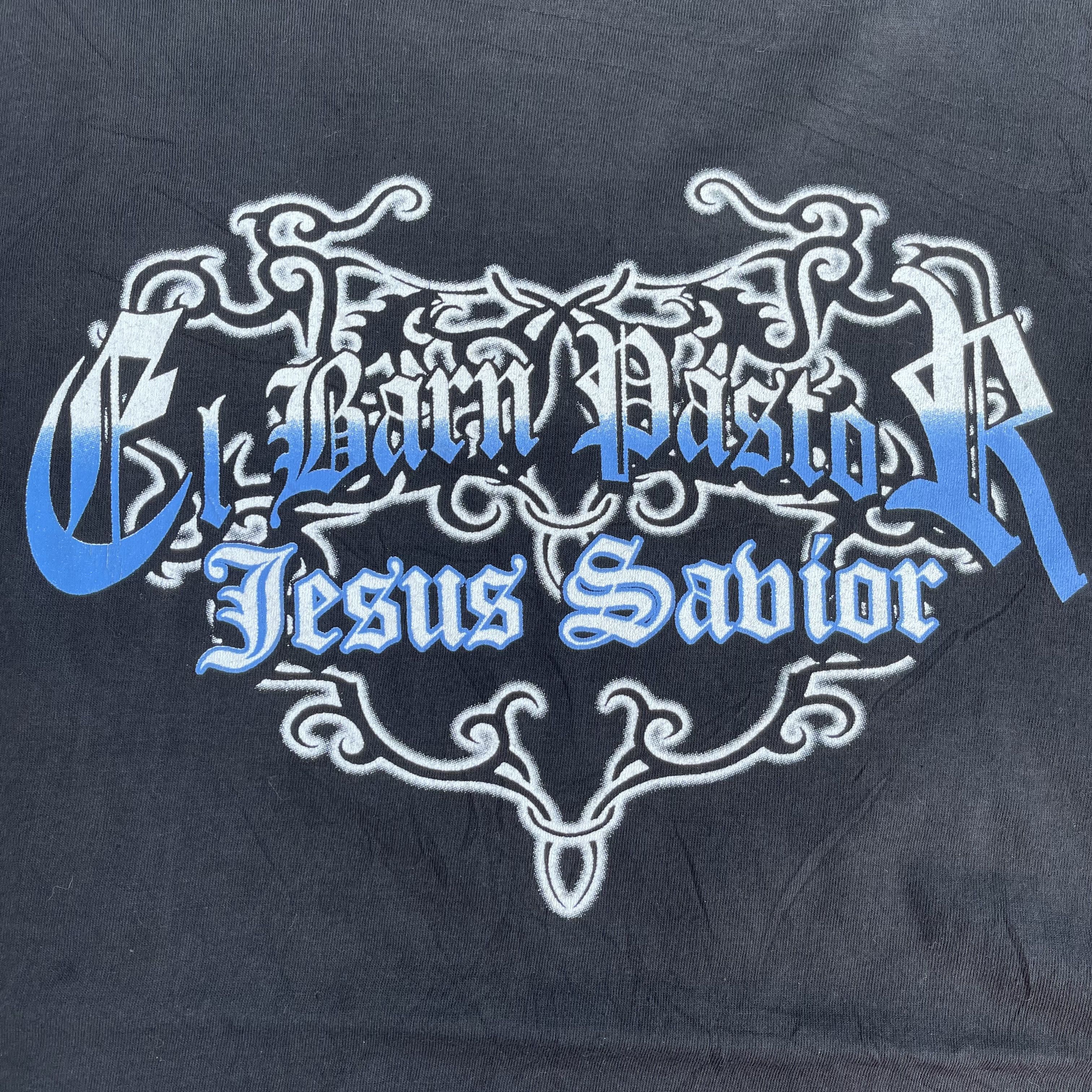 Vintage 90s Vintage Jesus With Crown Of Thorns T-shirt Size US XL / EU 56 / 4 - 4 Thumbnail