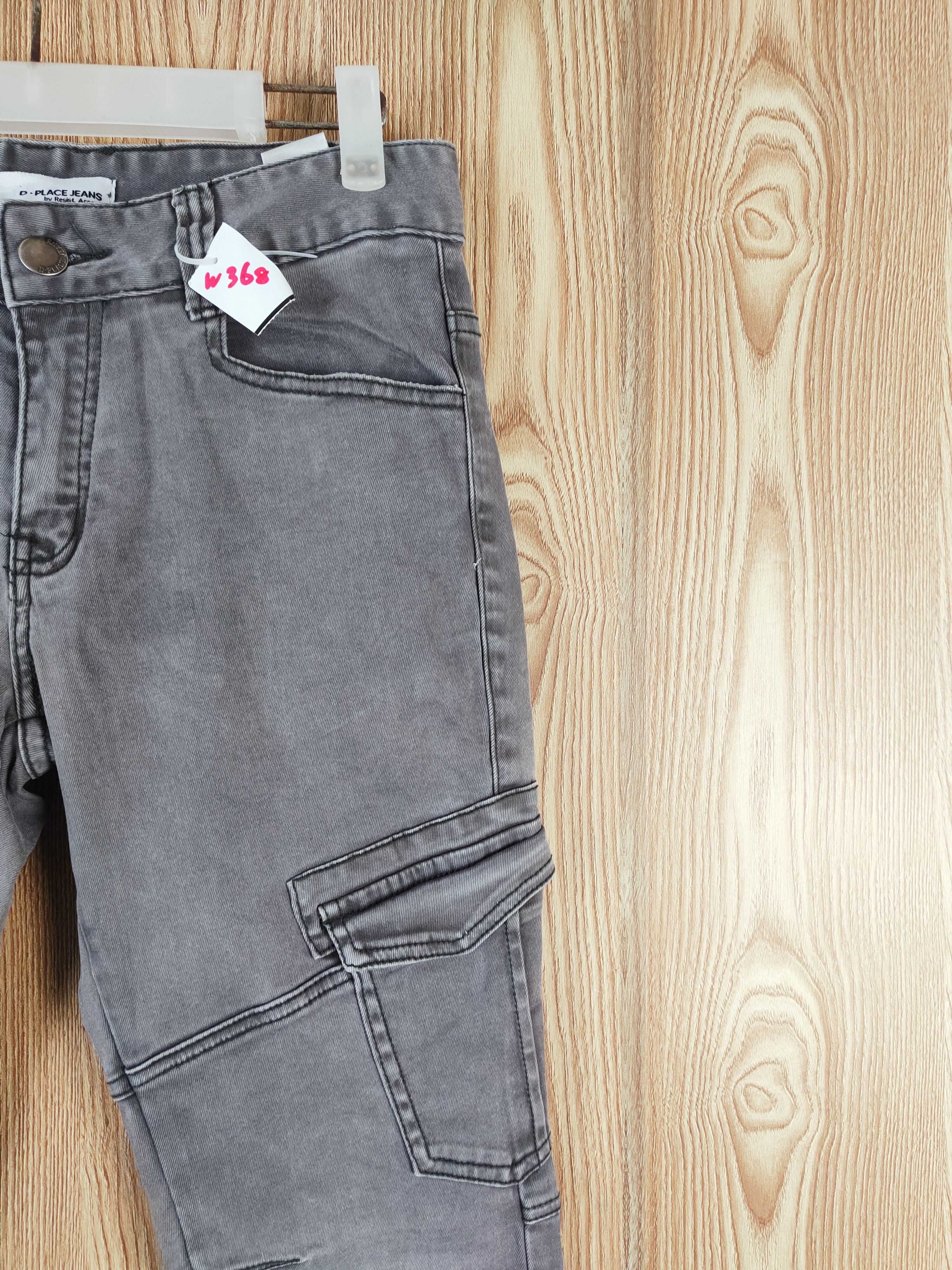 Japanese Brand Denim Place Dark Gray Multipocket Tactical Cargo Pants #W368 Size US 30 / EU 46 - 5 Thumbnail