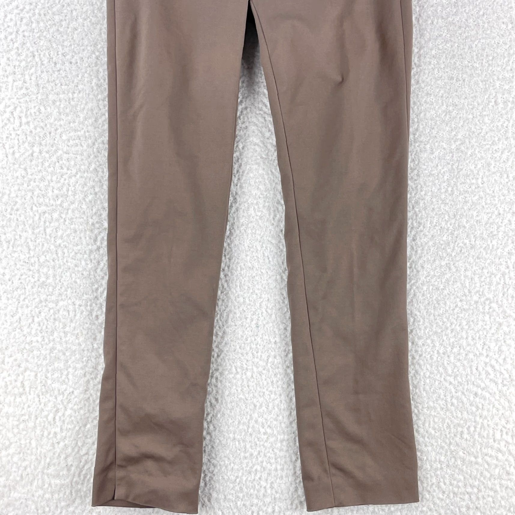 Saks Fifth Avenue Saks Fifth Avenue Dress Pants Womens Size 2 Skinny Leg Mid-Rise Flat Front Brown Color Black Friday? Size 26" / US 2 / IT 38 - 3 Thumbnail