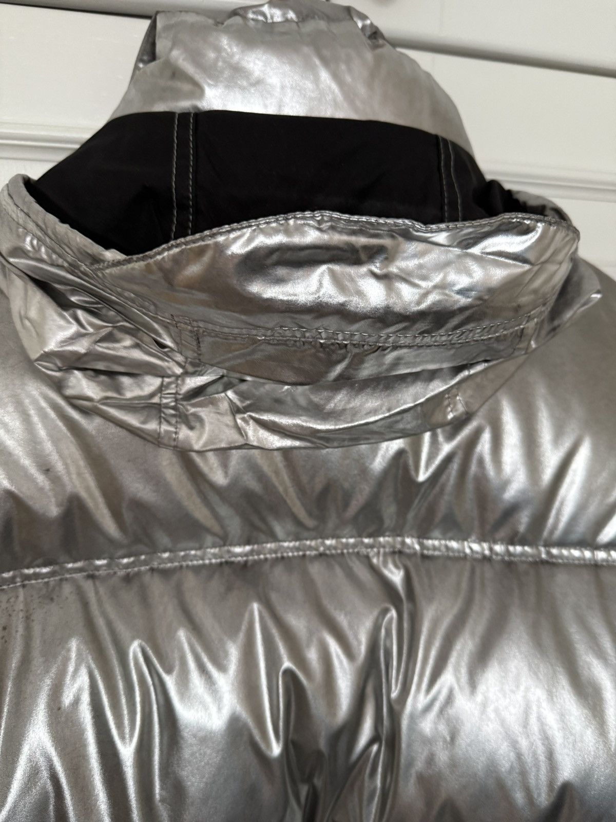 Vetements Vetements dark silver puffer jacket with washed effect Size US M / EU 48-50 / 2 - 3 Thumbnail