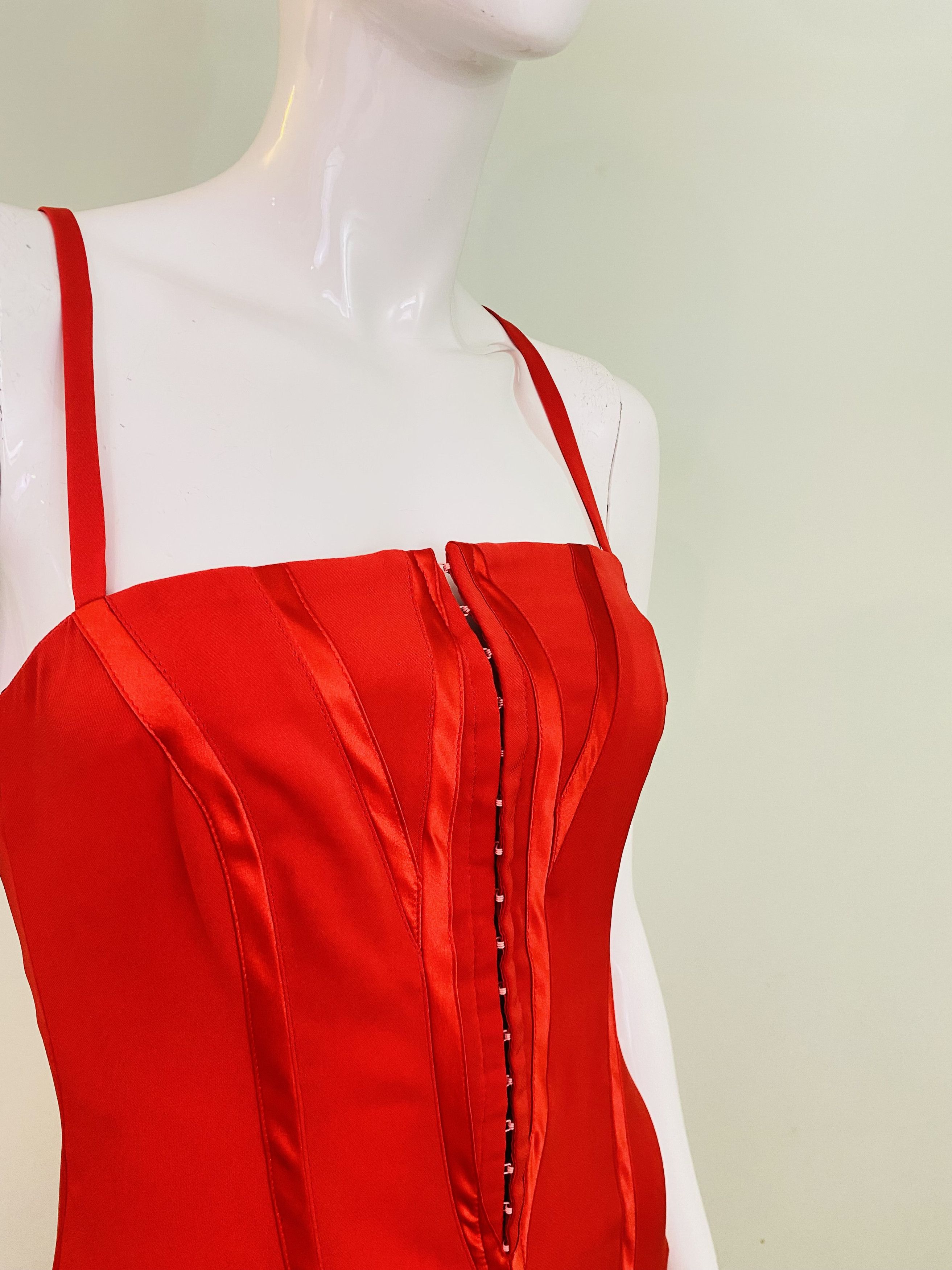 Versace Gianni Versace Couture Clips Bustier Corset Slit Gown Dress Size M / US 6-8 / IT 42-44 - 4 Thumbnail