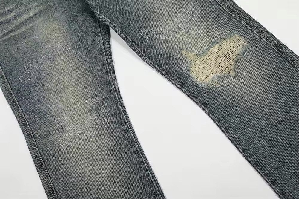 Japanese Brand × Jean Distressed Holes Straight Jeans Size US 33 - 6 Thumbnail