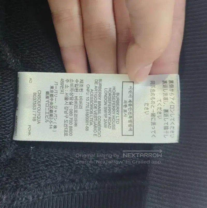 Burberry Burberry Black Cotton Women's Sweatshirt. Size L / US 10 / IT 46 - 6 Thumbnail