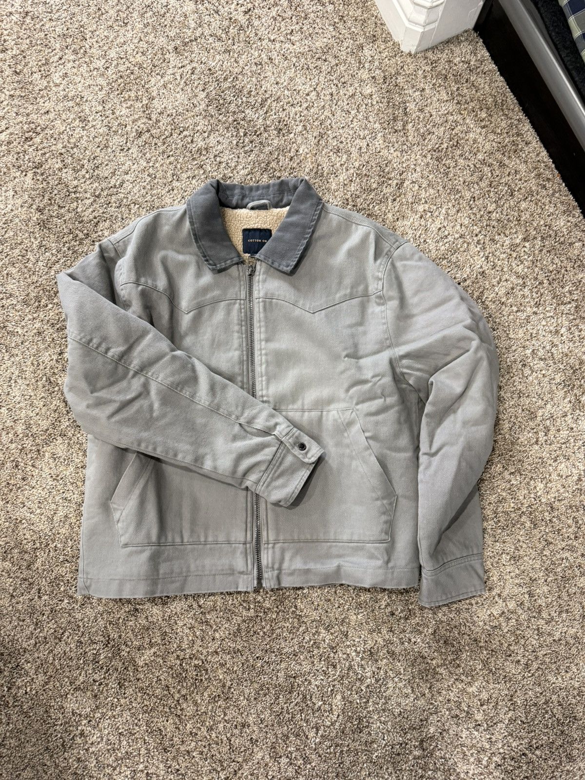 Cotton On Cotton On Sherpa Lined Gray Jacket Men’s Small Size US S / EU 44-46 / 1 - 1 Thumbnail