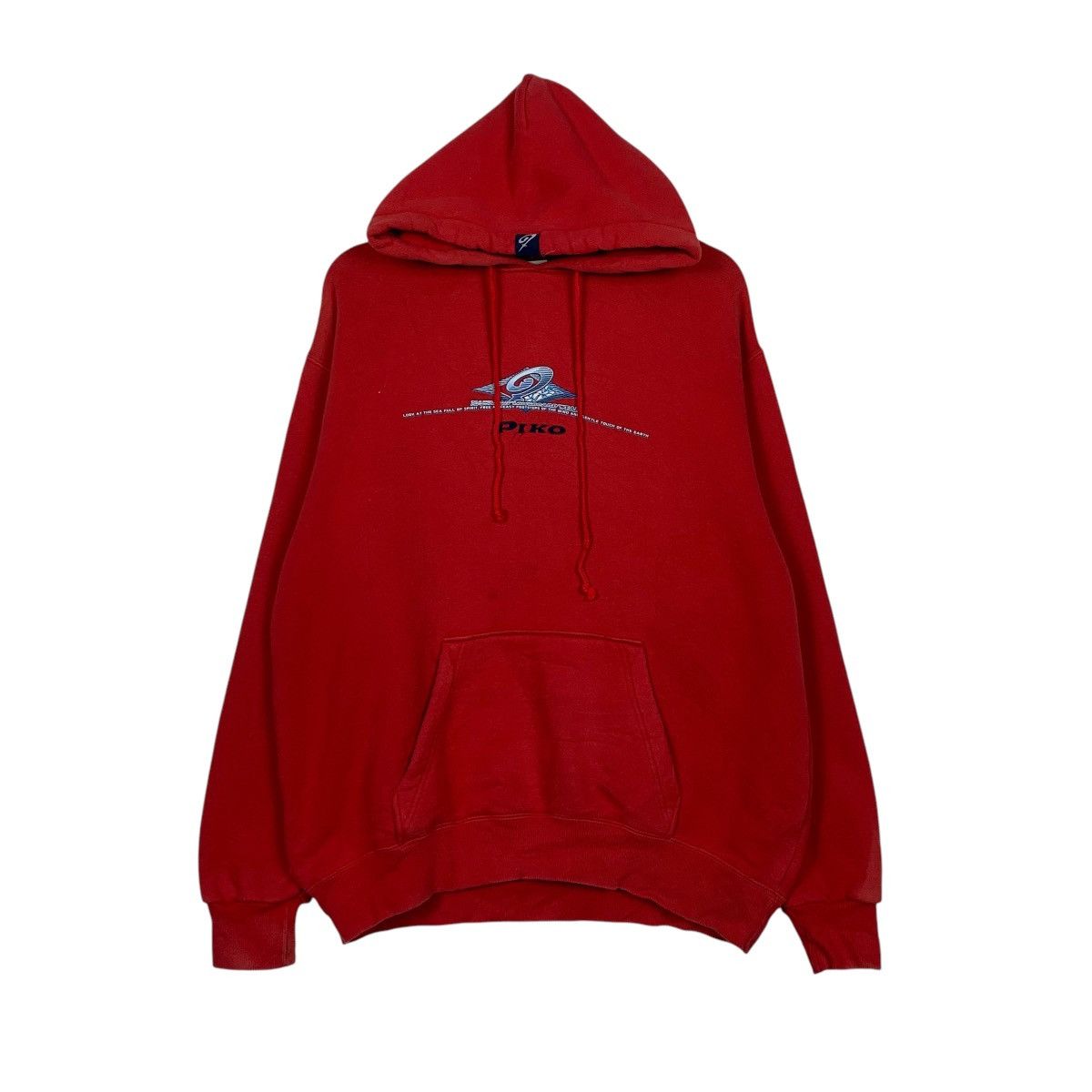 Japanese Brand Piko Hawaian Red Pullover Hoodie Size US L / EU 52-54 / 3 - 1 Thumbnail