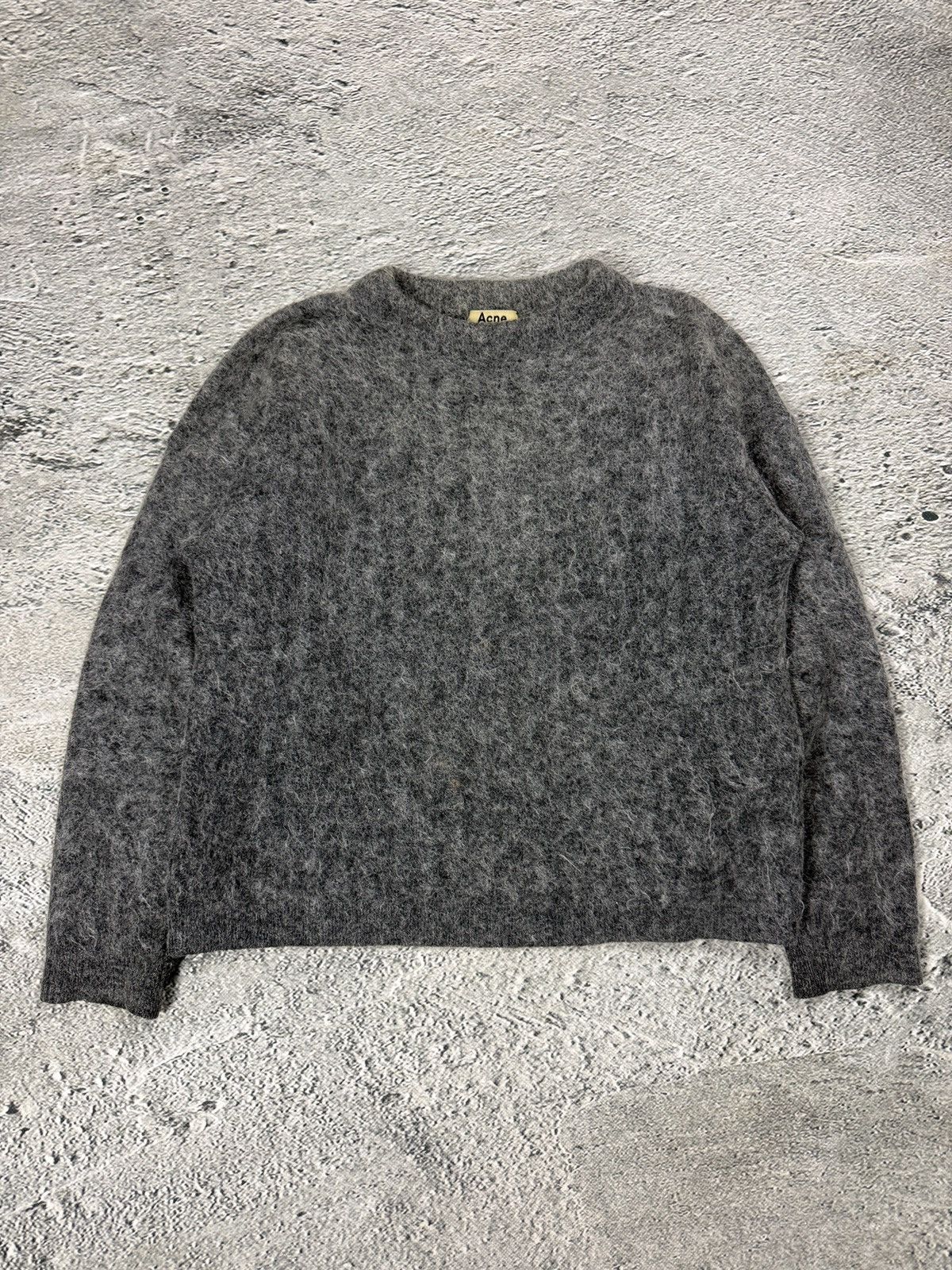 Acne Studios Acne Studios mohair sweater grey dramatic moh paw14 Size US XS / EU 42 / 0 - 1 Thumbnail