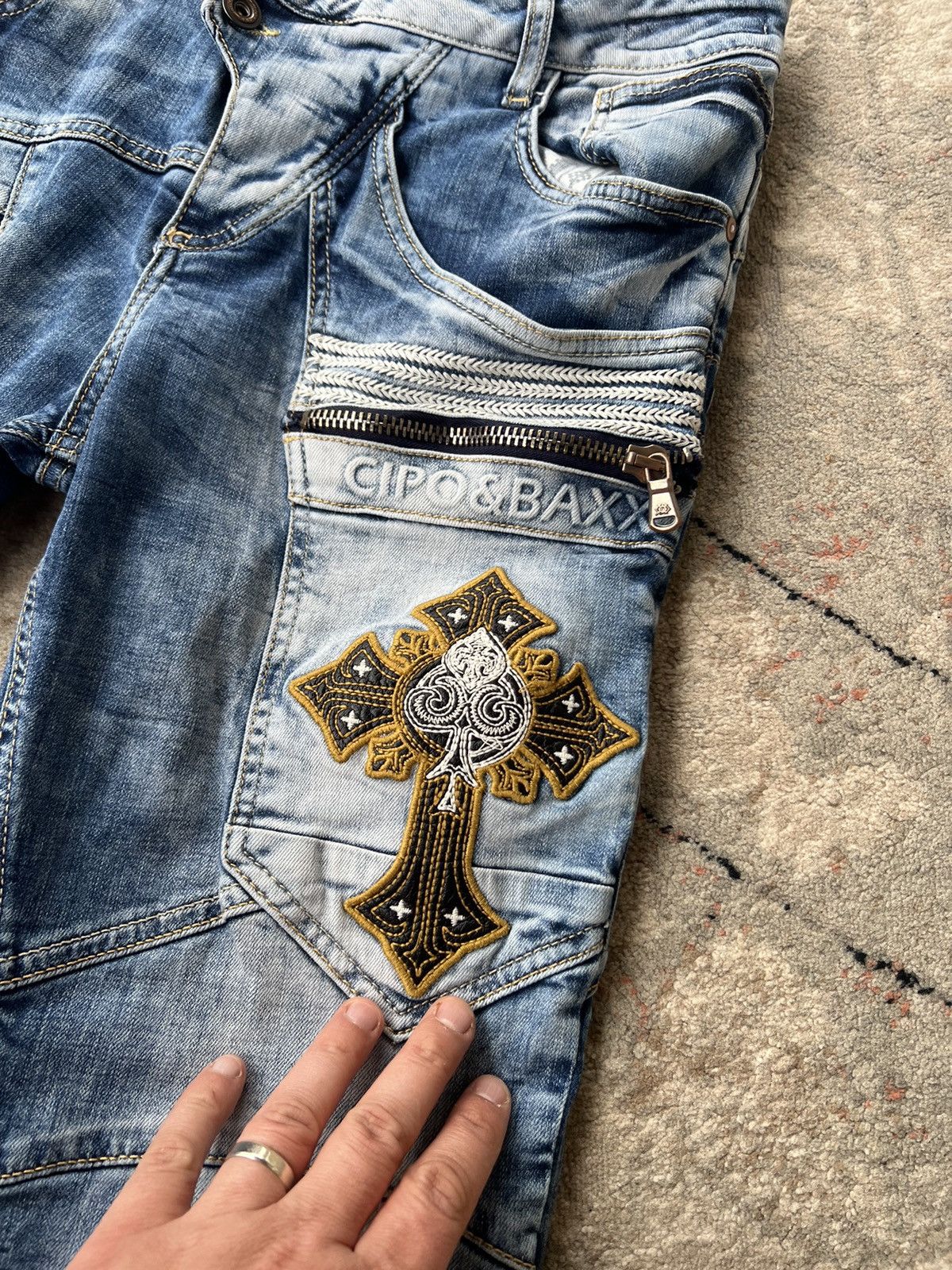 Japanese Brand × Vintage Cipo & Baxx Vintage Denim Pants Size US 33 - 3 Thumbnail
