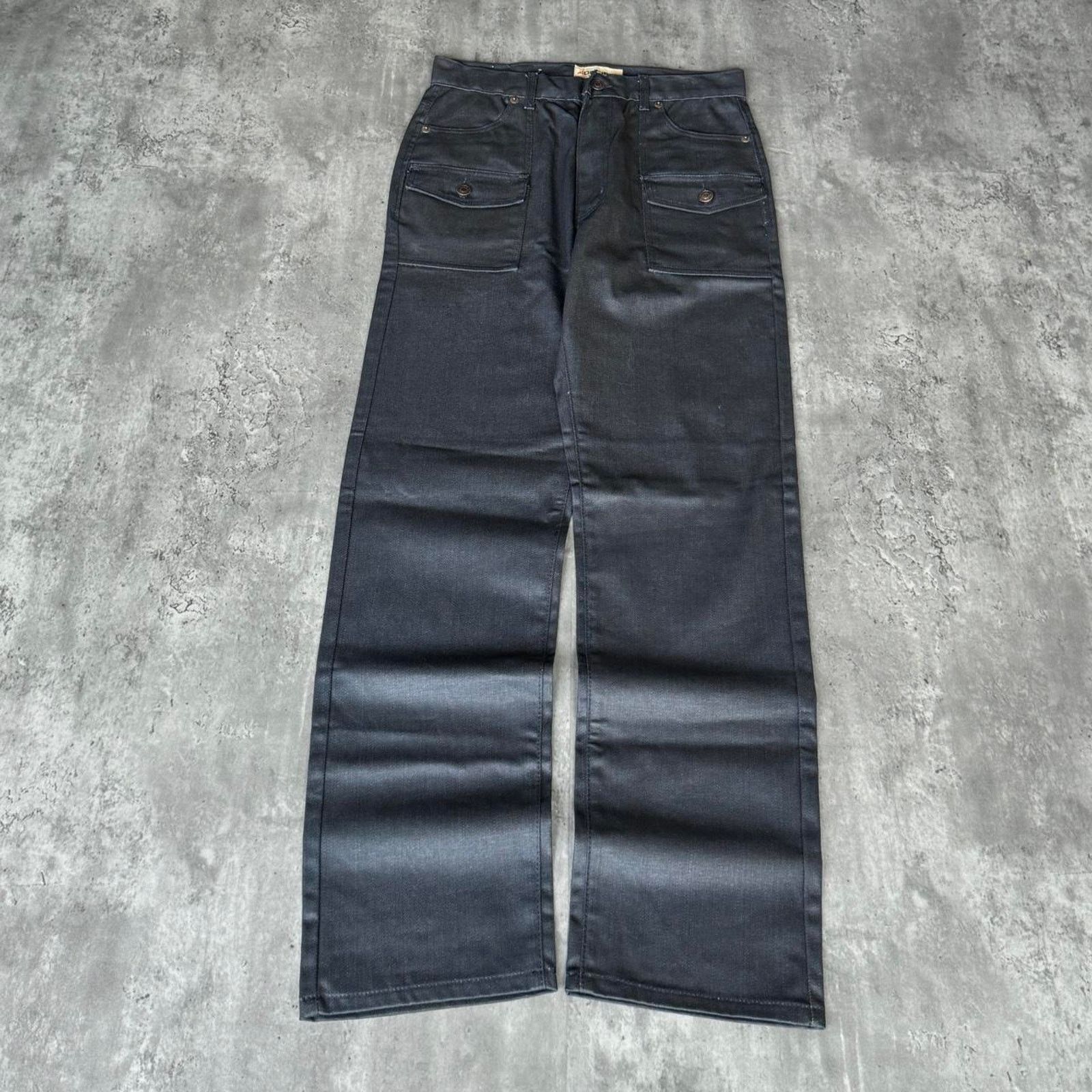 Decibel × Japanese Brand × Vintage Vintage Y2K Decibel Grunge Opium Starched Cargo Tech Jeans Size US 32 / EU 48 - 1 Thumbnail