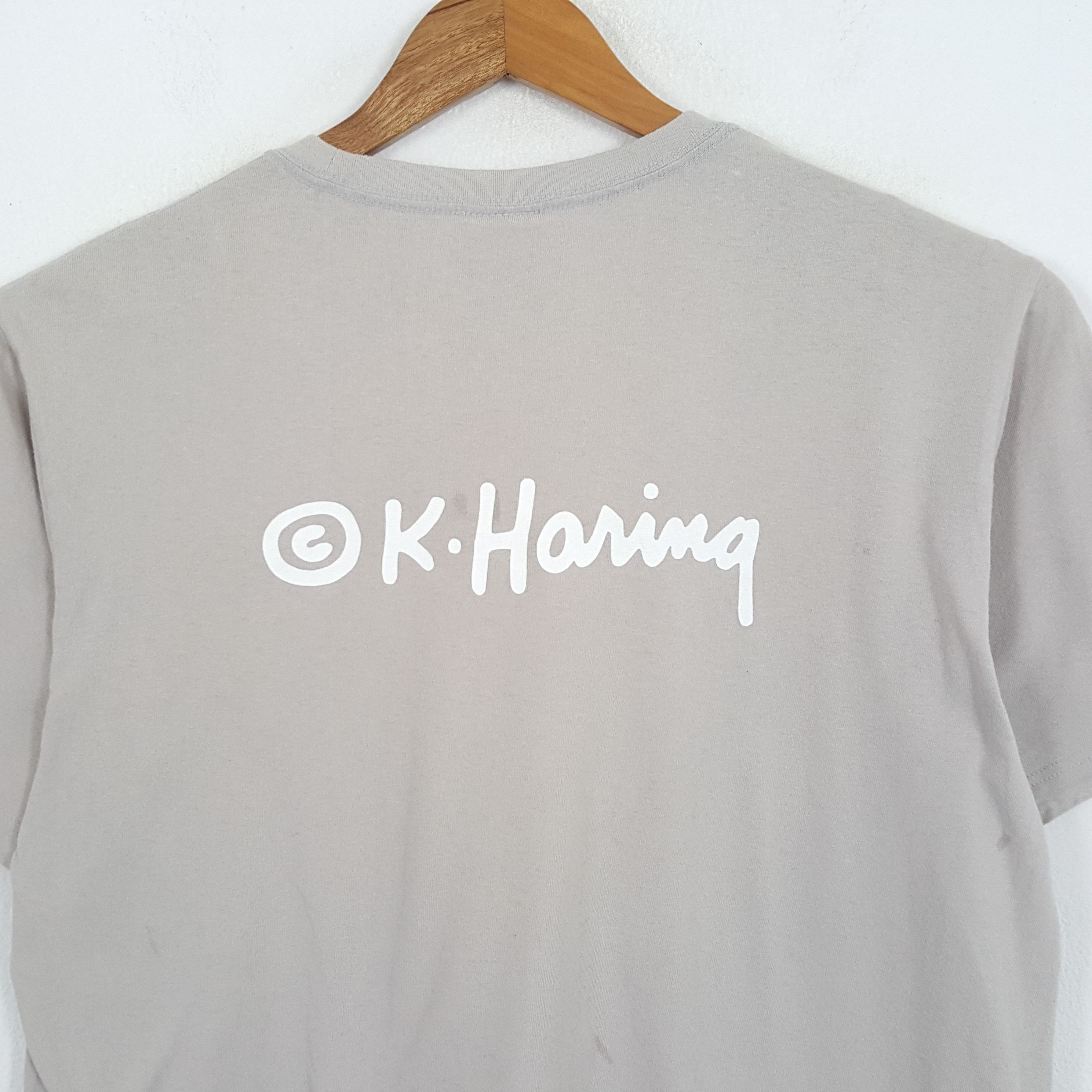 Keith Haring × Vintage Vintage KEITH HARING American Art Artist Artwork T-Shirts Size US L / EU 52-54 / 3 - 4 Thumbnail