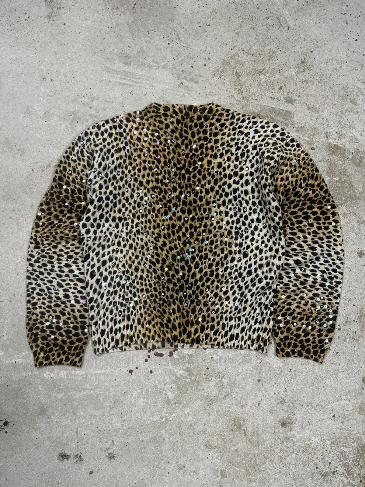 Dolce & Gabbana Vintage 90s Dolce & Gabbana Leopard Print Cashmere Sweater Size M / US 6-8 / IT 42-44 - 2 Thumbnail