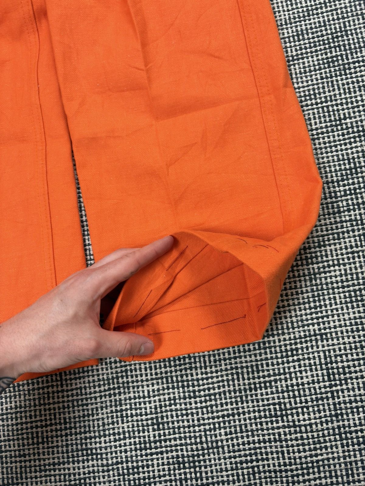 Le Laboureur 70s french chore work pants orange cotton rare Size US 28 / EU 44 - 6 Thumbnail