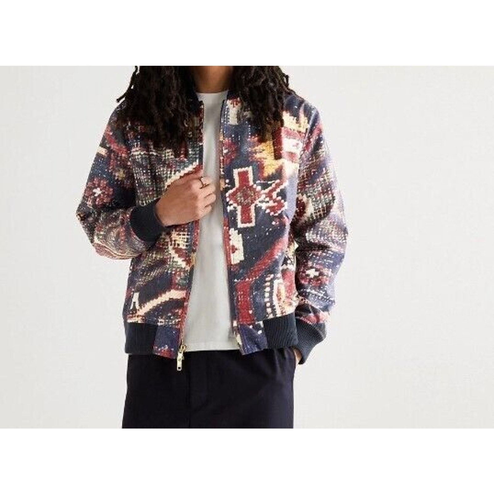 Todd Snyder Todd Snyder x King Kennedy Rugs Printed Shell Bomber Jacket Size US S / EU 44-46 / 1 - 4 Thumbnail