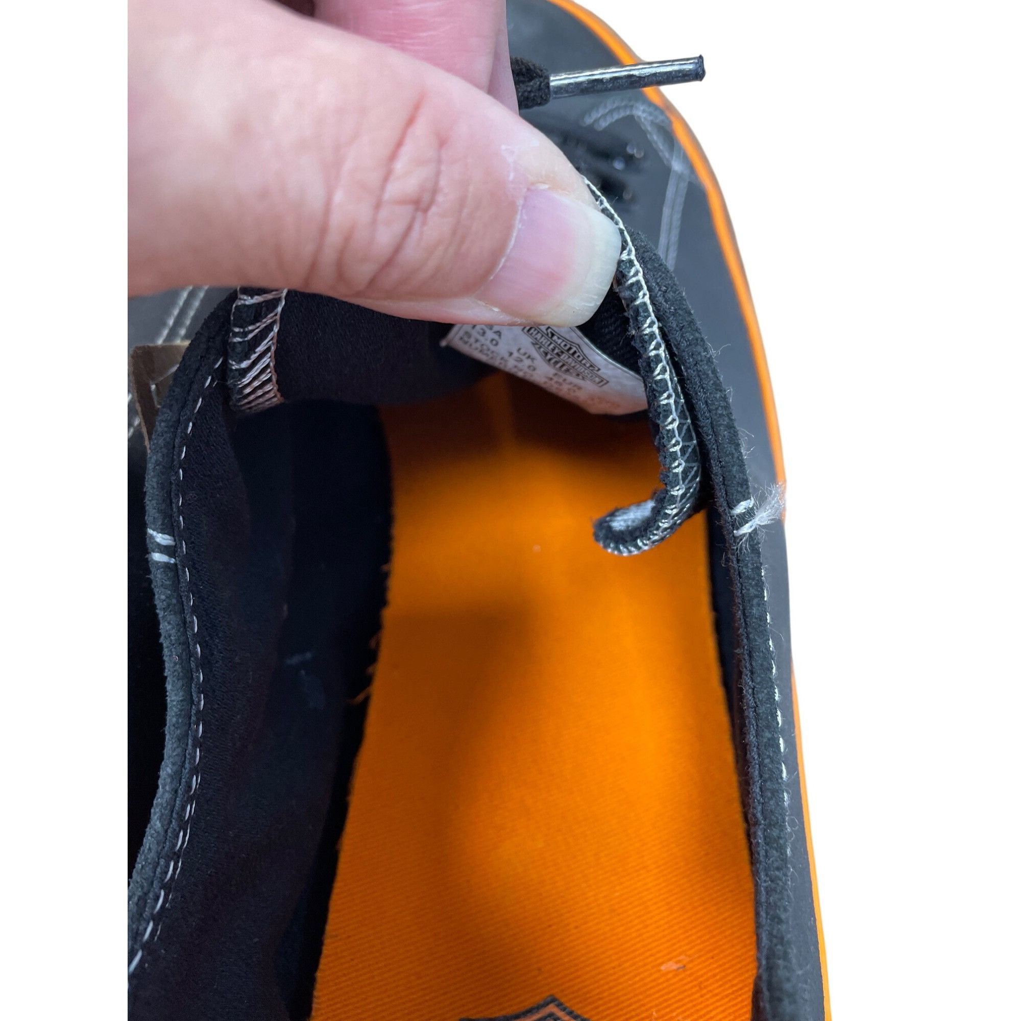 Harley Davidson Harley-Davidson Mens Low-Top Vulcon Black Orange Sneakers Si Size US 13 / EU 46 - 8 Thumbnail