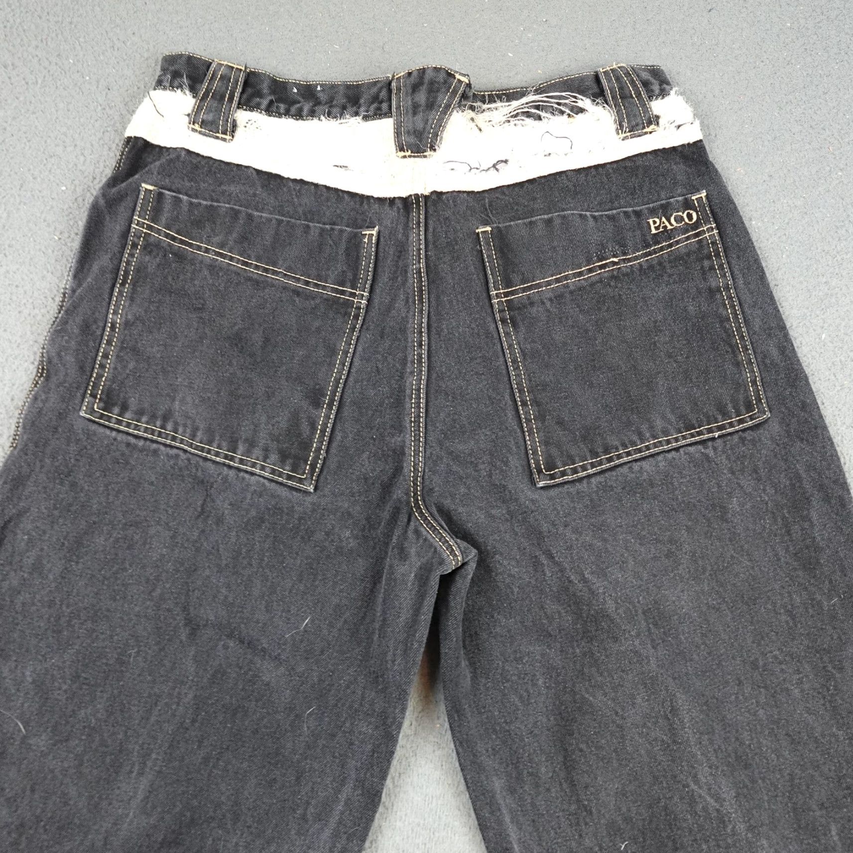 Vintage VINTAGE Paco Sports Jeans Mens 36 Charcoal Gray 90s Distressed Baggy 90s Y2K Jeans Mens 36 Vintage Size US 36 / EU 52 - 7 Thumbnail