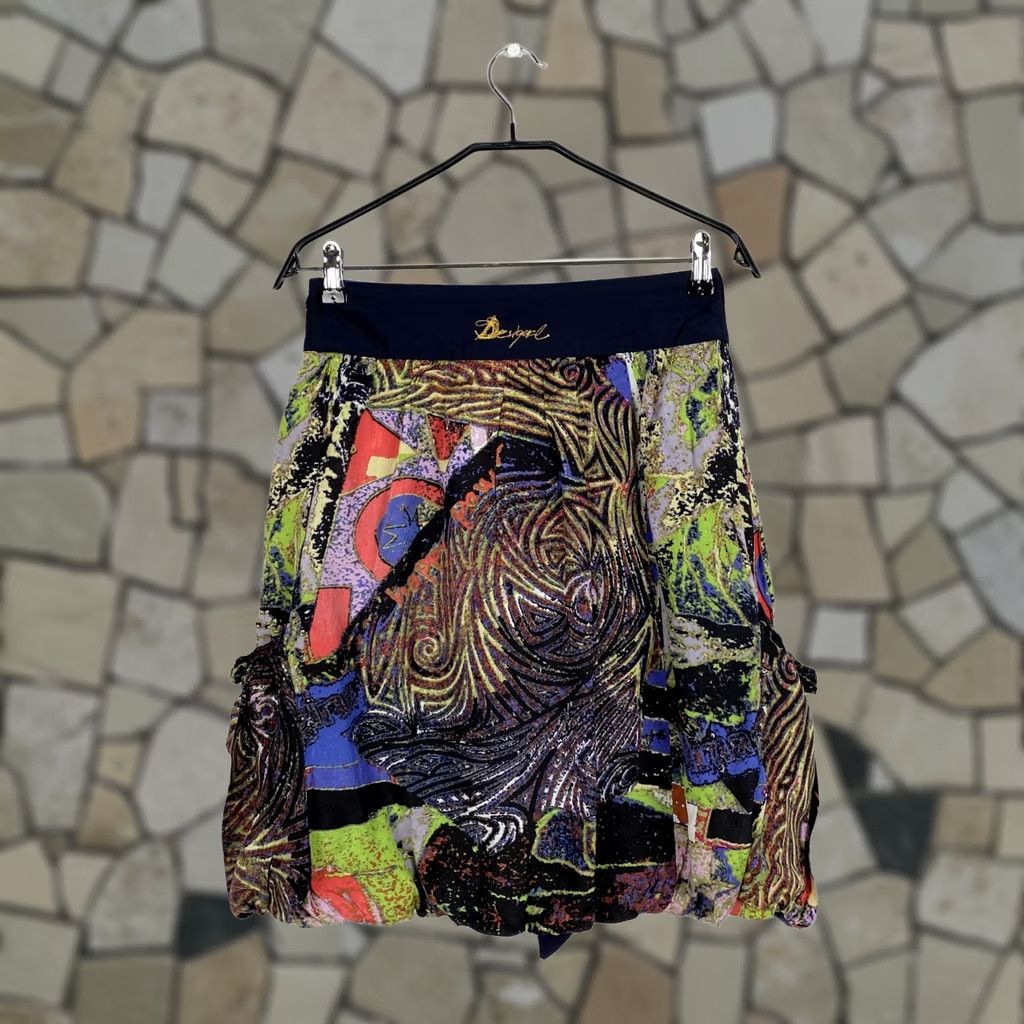 Desigual Desigual Skirt Women Multicoloured Midi A-Line Cotton Size 40 Size 27" / US 4 / IT 40 - 1 Thumbnail