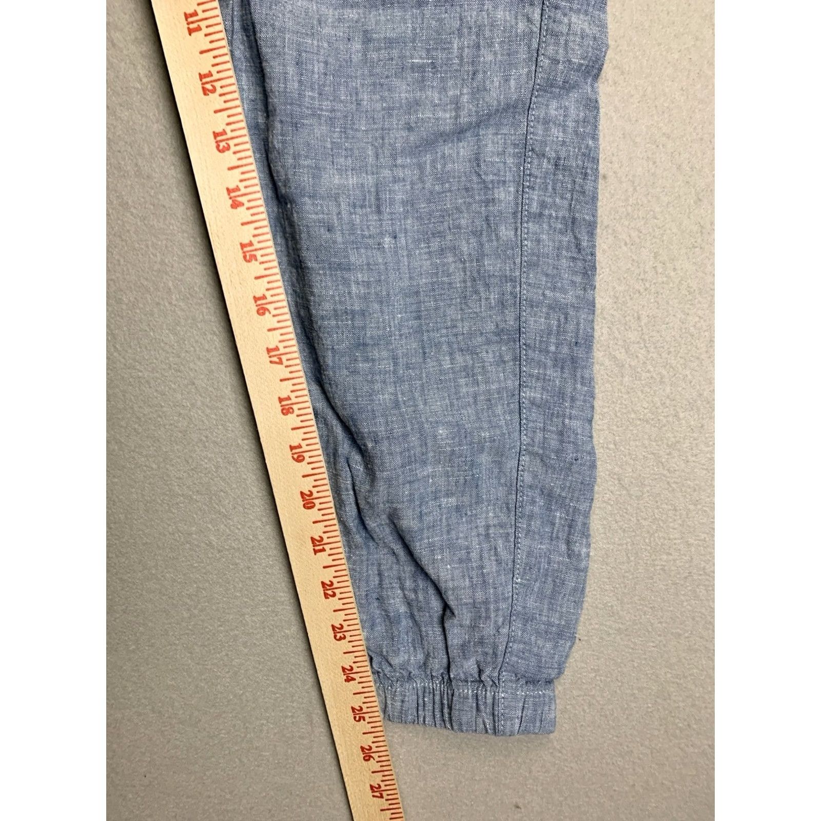 Athleta Athleta Retreat Jogger Pants Womens Size 4 Chambray Blue Pockets Linen Casual Travel Knit Size 27" / US 4 / IT 40 - 5 Thumbnail