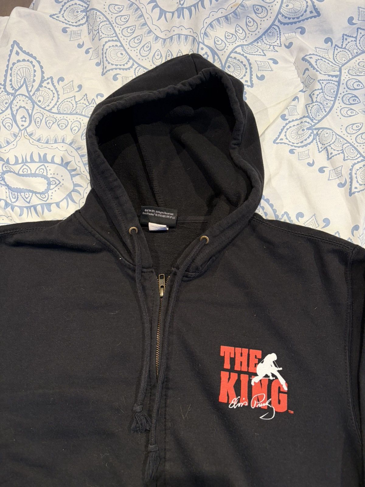 Vintage Elvis Hoodie Medium Size US M / EU 48-50 / 2 - 4 Thumbnail