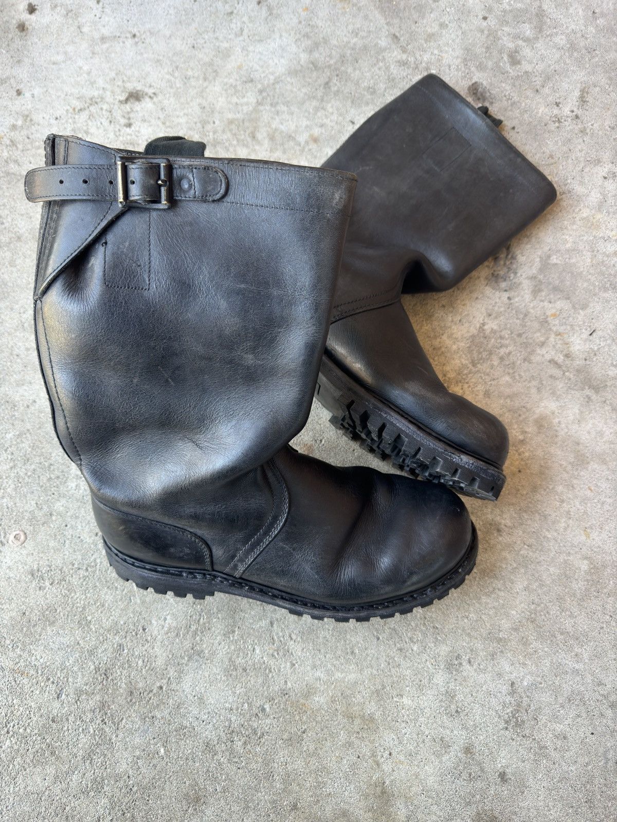 Vintage WW2 Military Leather Combat Boots Size US 10 / EU 43 - 7 Thumbnail