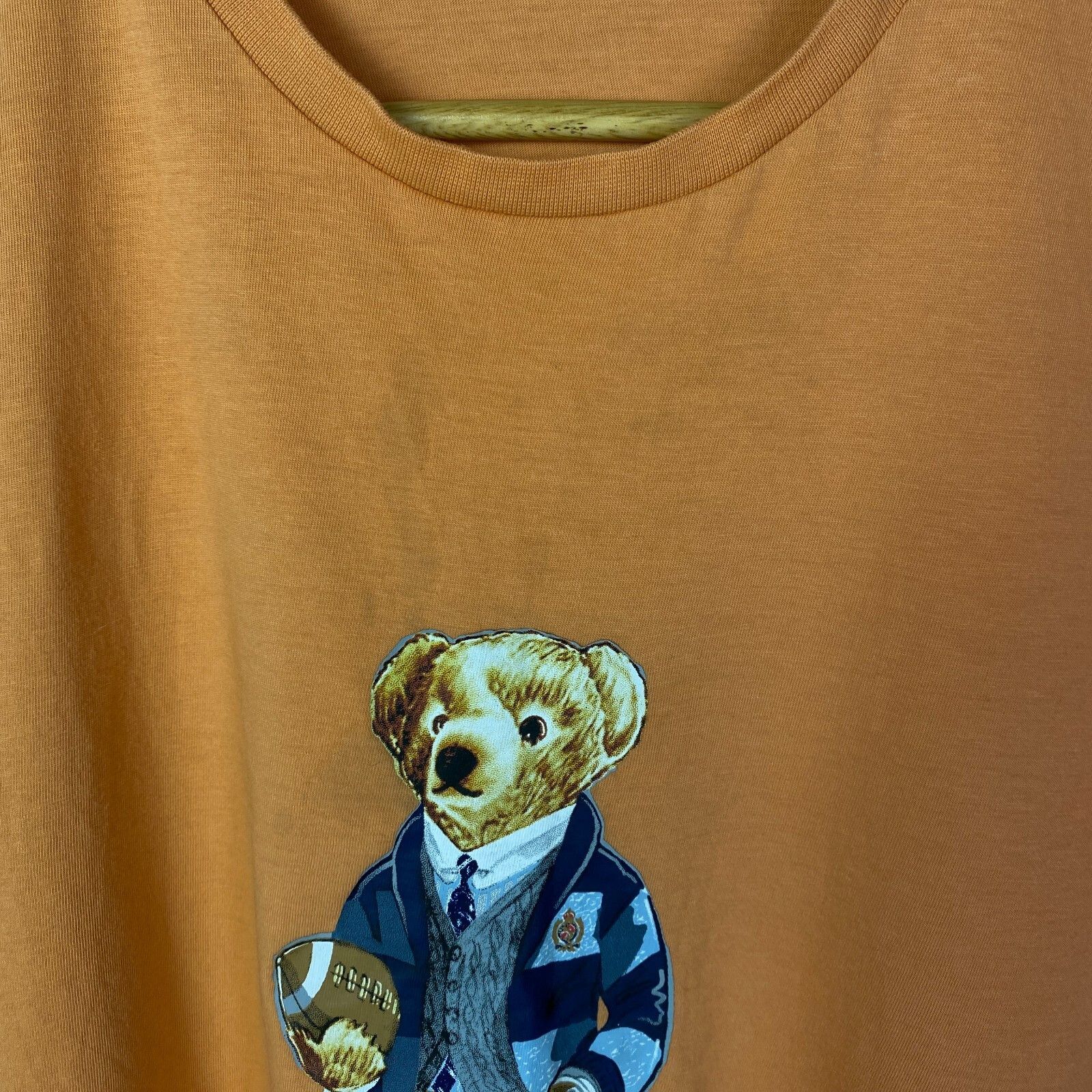 Polo Ralph Lauren Polo Ralph Lauren Polo Bear Tee Men's Size S Orange ` Size US S / EU 44-46 / 1 - 4 Thumbnail