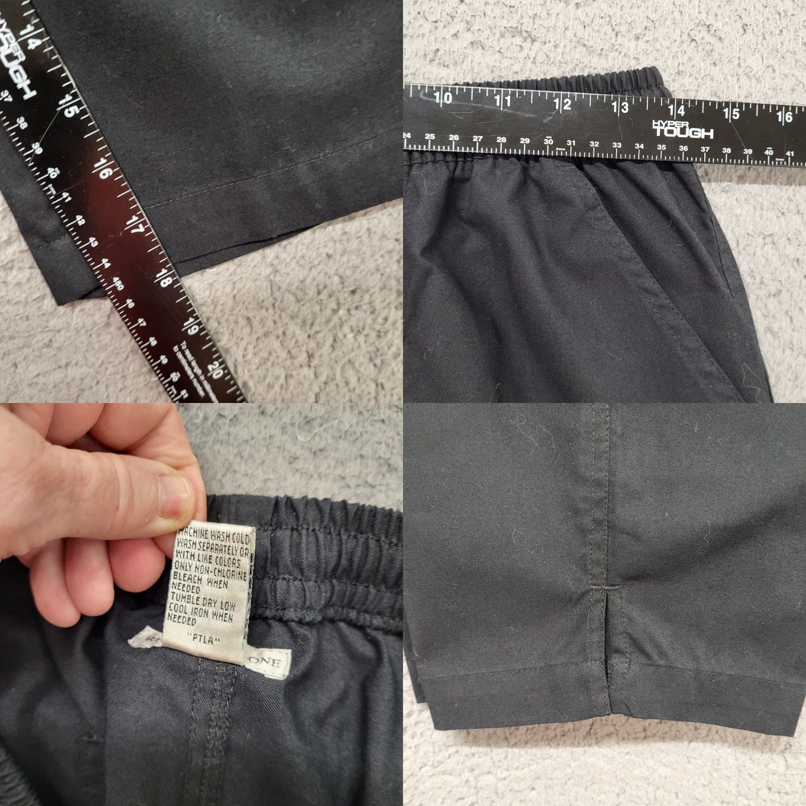 Vintage Rebecca Malone Capri Women's Medium Pull-On Pants Black Preppy College Cute | Regular Straight Leg Pants Size 32" / US 10 / IT 46 - 8 Thumbnail