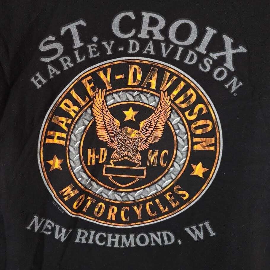 Harley Davidson Harley Davidson T Shirt Mens Size XL Black New Richmond Size US XL / EU 56 / 4 - 5 Thumbnail