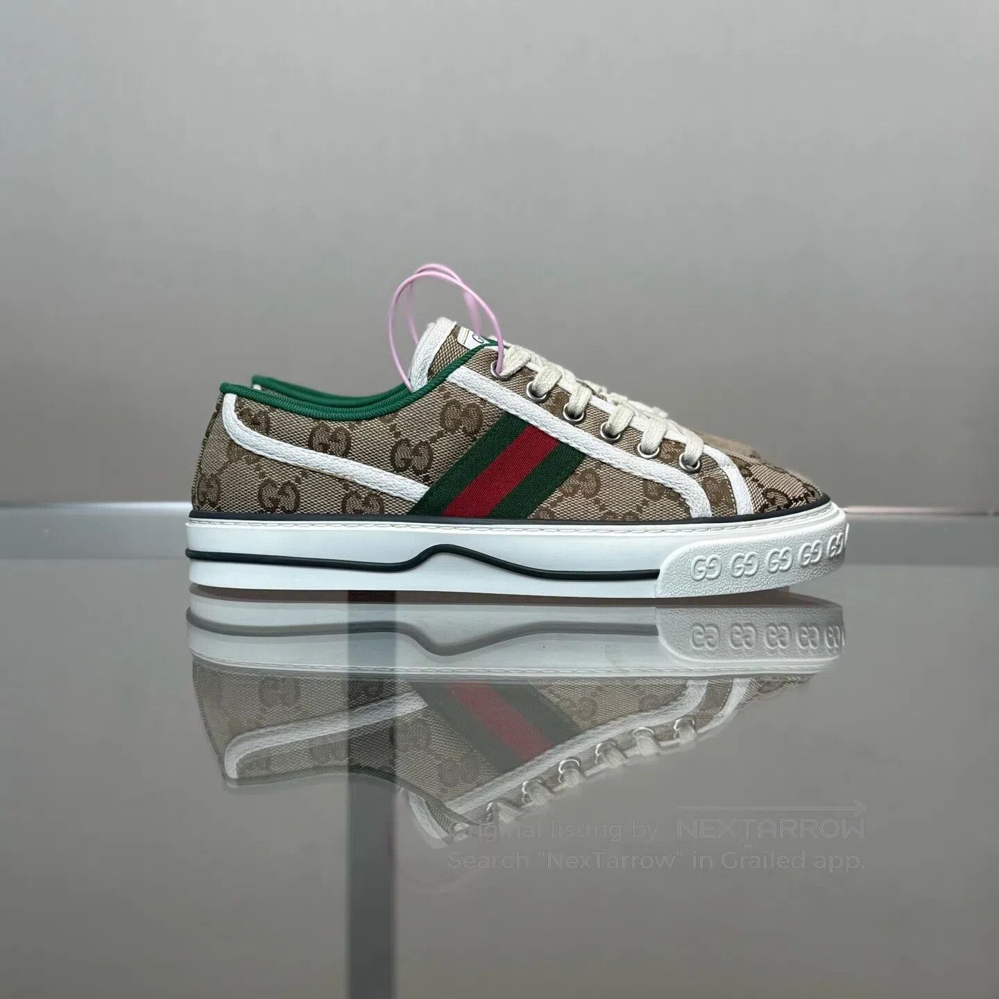 Gucci Guicci 1977 Double-G Full-Print Old-Fashioned Board Shoes Size US 4.5 / IT 34.5 - 3 Thumbnail