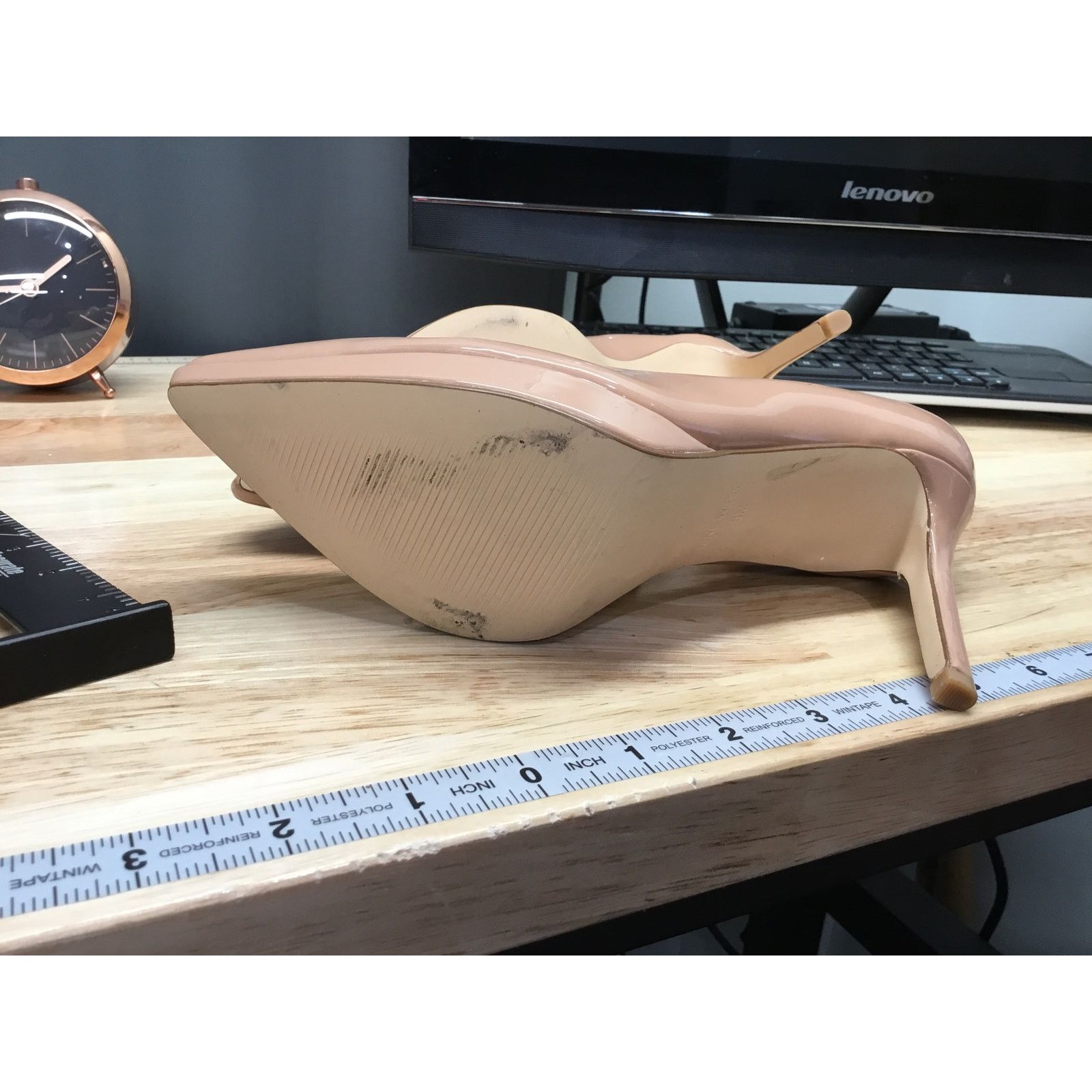 Nine West Nine West Shelbe 3 Women's 6 Nude Patent Stiletto Heel Pumps Size US 6 / IT 36 - 6 Thumbnail