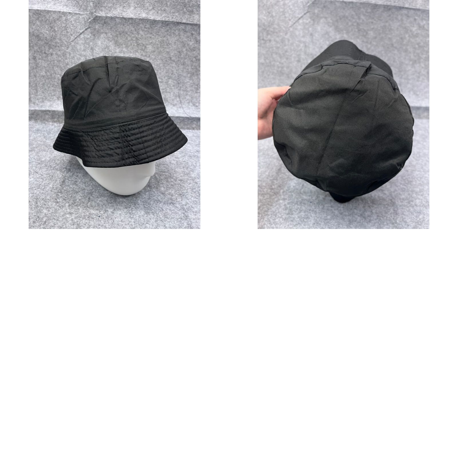 Vintage Good Vibes Only Bucket Hat Adult One Size Black Cotton Poleyster Reversible Size ONE SIZE - 10 Thumbnail