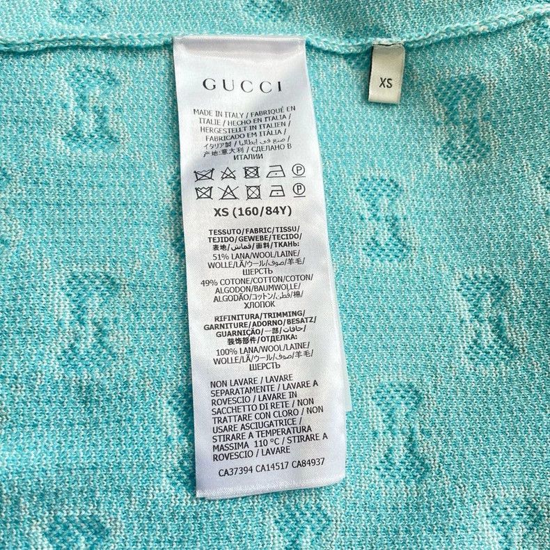 Gucci Gucci Logo pattern round neck single-breasted Long-sleeved Size US XS / EU 42 / 0 - 6 Thumbnail