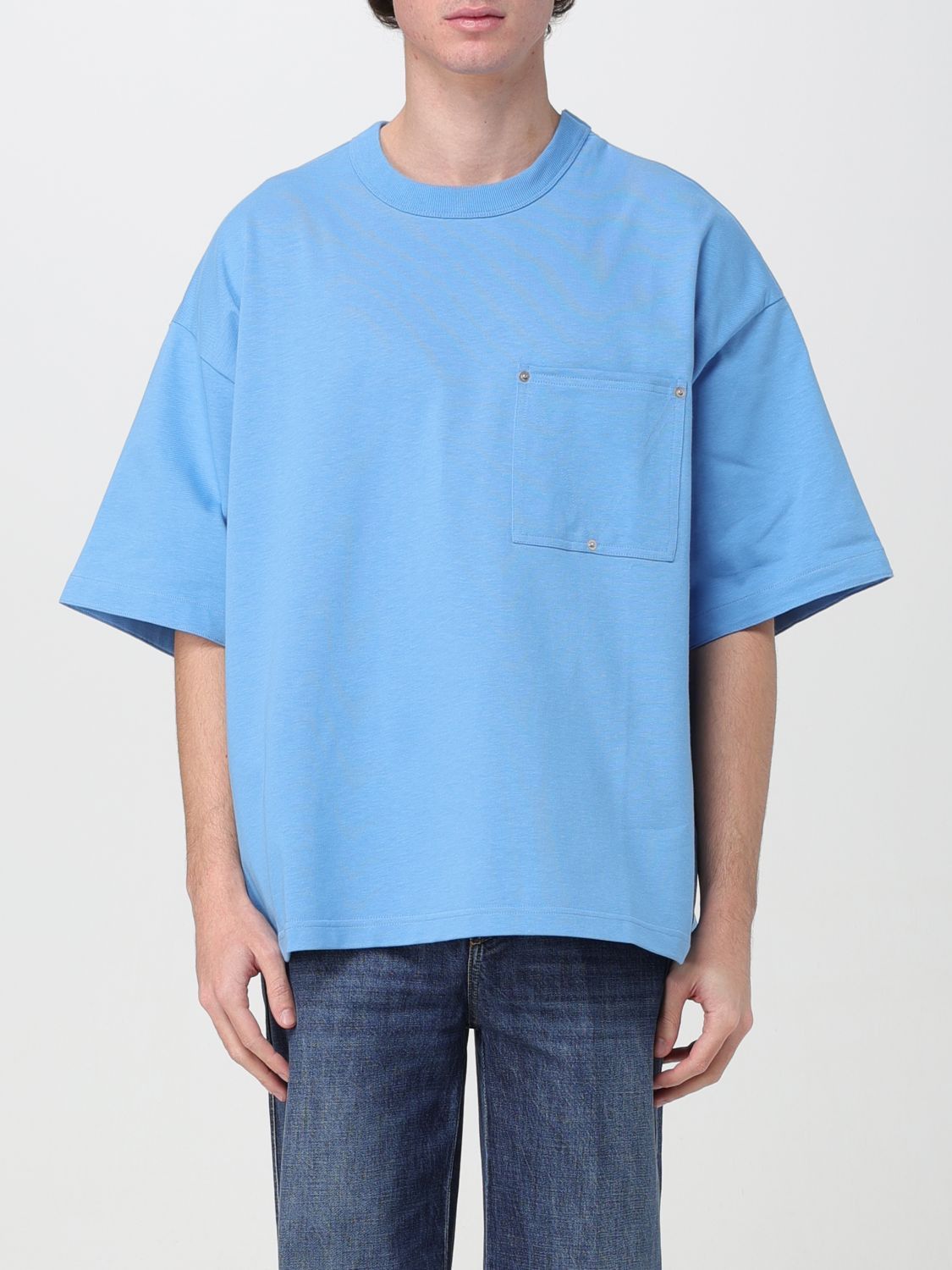 image of Bottega Veneta T-Shirt Men Gnawed Blue (Size Medium)